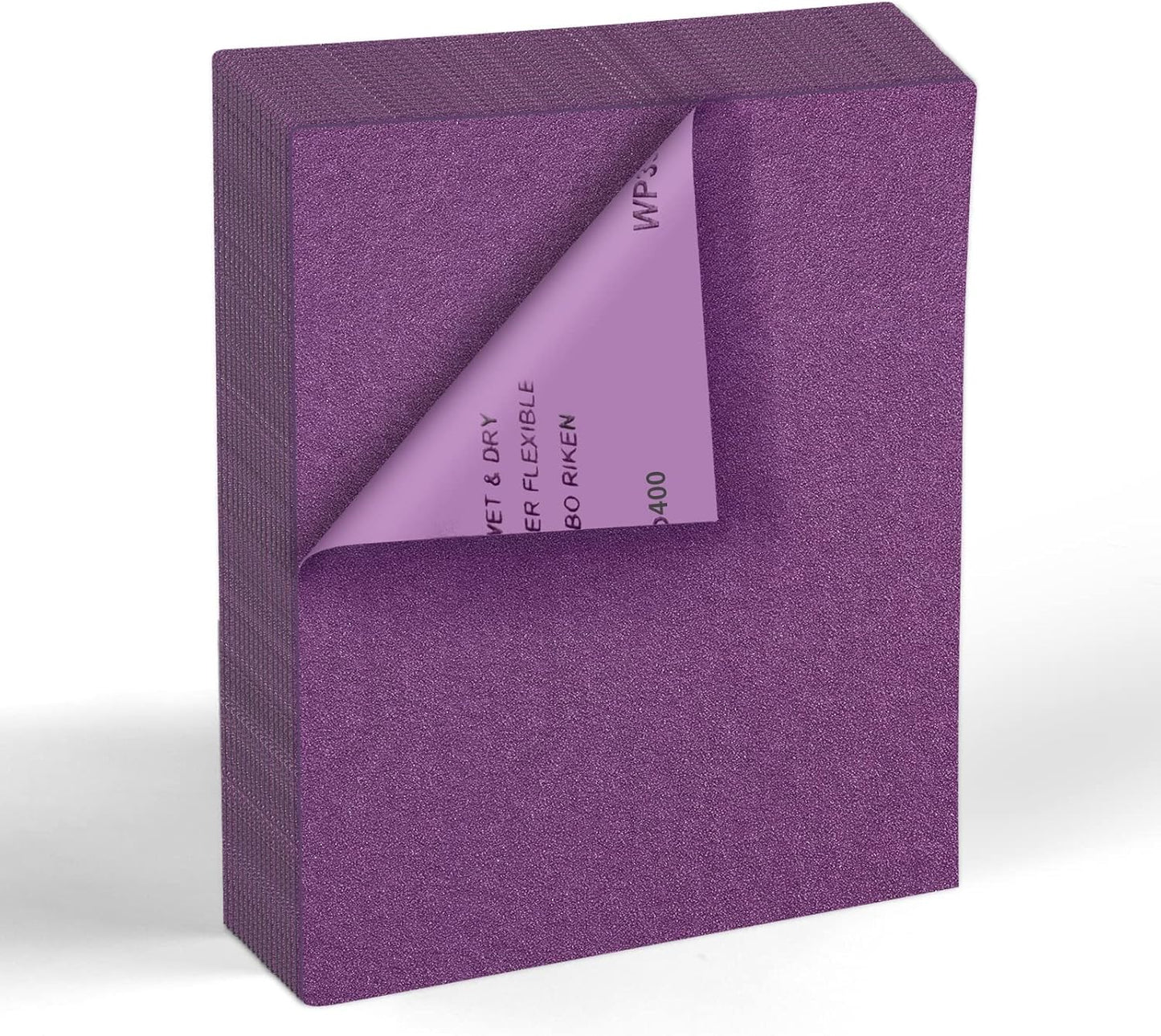 MAXMAN 400 Grit Sandpaper 20 PCS, Wet Dry Sandpaper Sheets 9 x 11 Inch, Sand Paper for Wood Furniture, White Fused Alumina Abrasive Sanding Paper for Metal, Drywall, Automotive Polishing, Purple