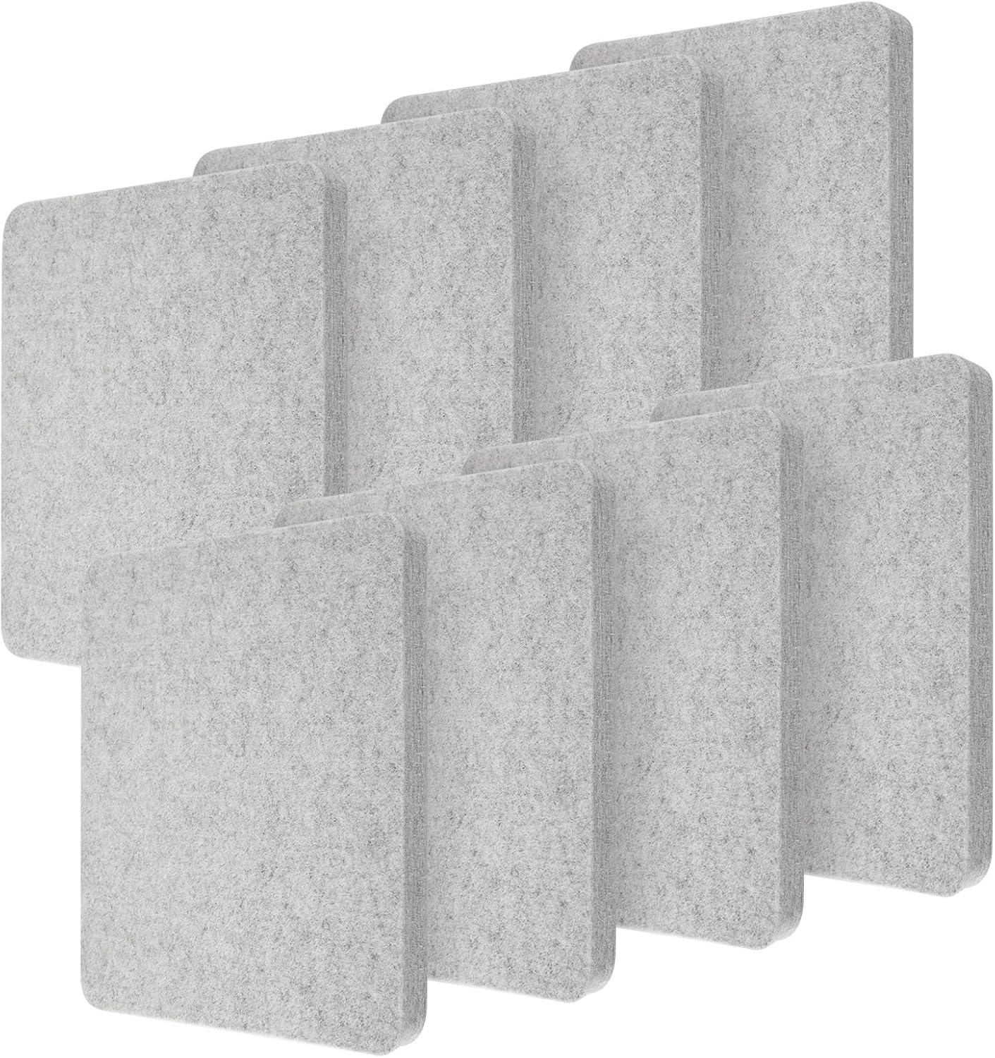 Amylove 2 Pcs Needle Felting Pad Needled Felting Mat Wool Supplies Thick Firm Base Woolen Block for Beginners Crochet Knitting Projects Kit Tool, Gray (8 x 10 x 1 Inch)