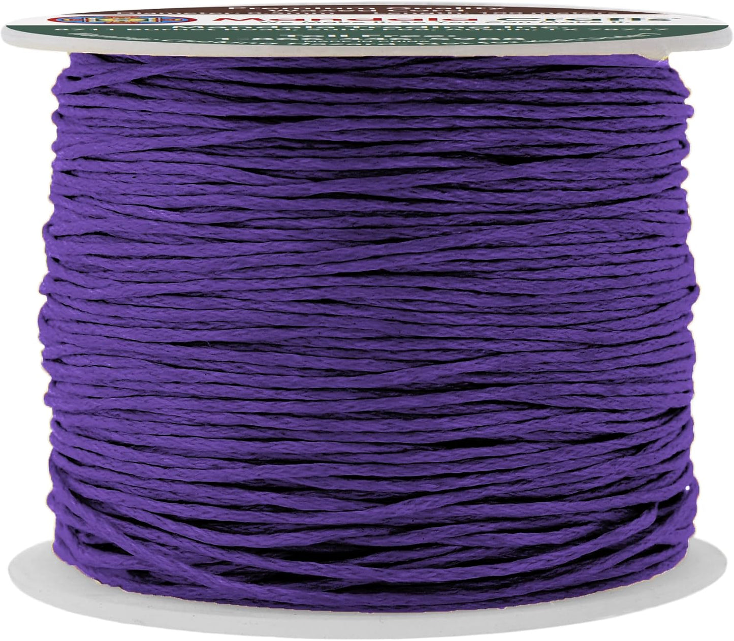 Mandala Crafts 0.5mm 109 Yards Purple Cotton Waxed Cord for Jewelry Making Bracelet Cord Waxed String - Beading String Thread Jewelry Cords for Necklaces String