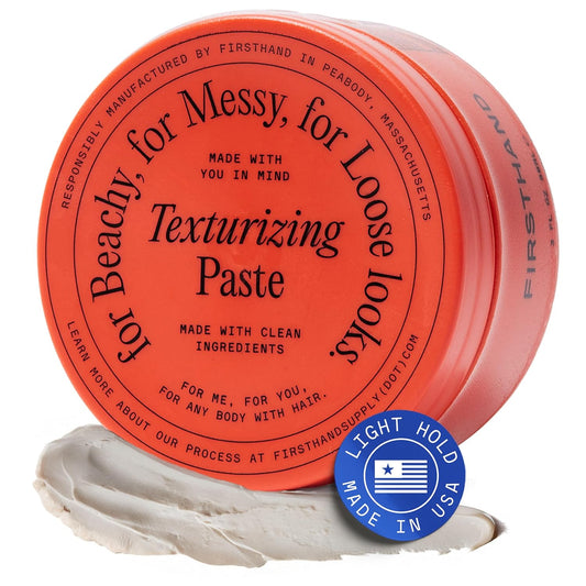 Firsthand Supply Texturizing Paste - Clean & Non-toxic Hair Care Ingredients - For Textured, Messy & Relaxed Hair Styles - 3oz (88ml)