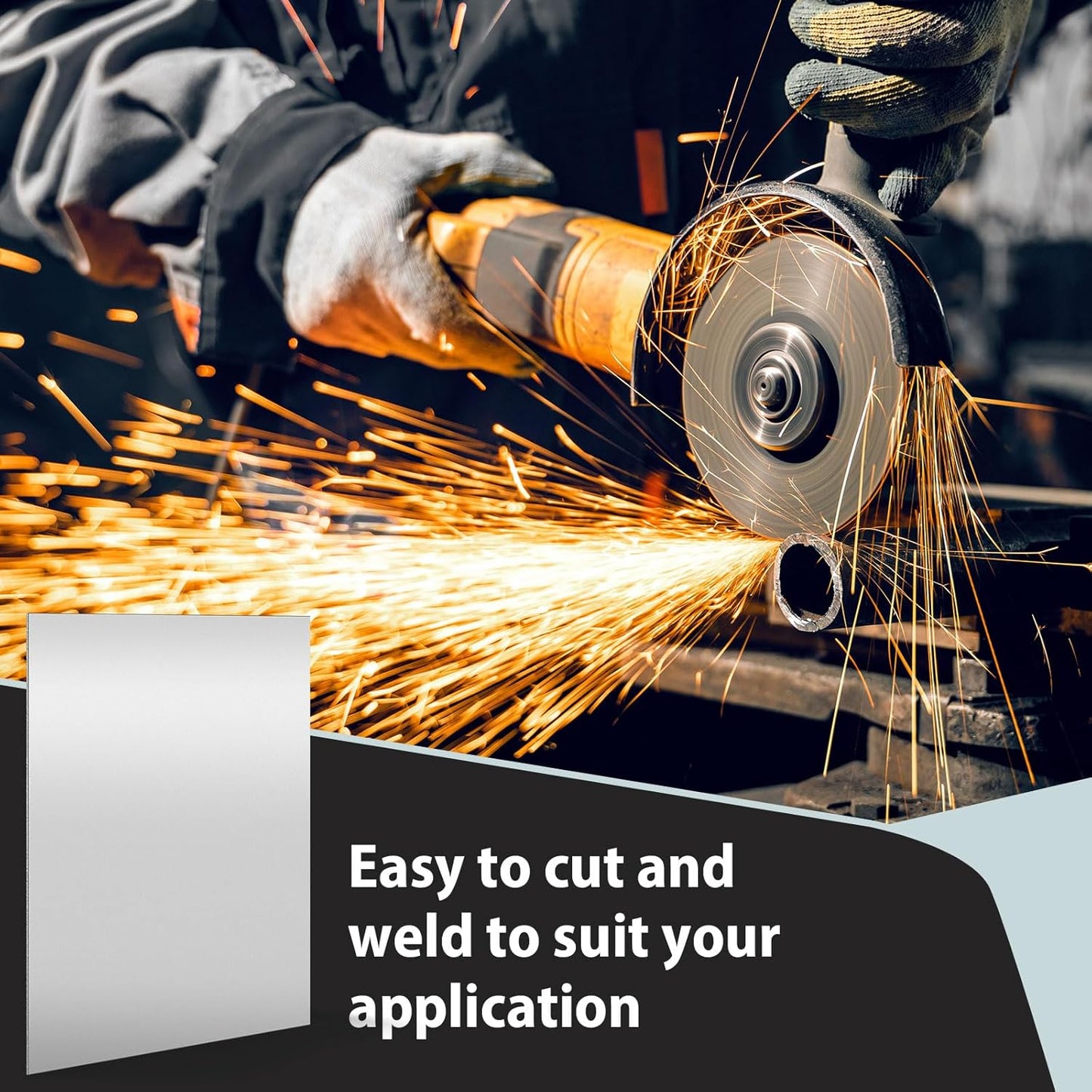 2 Pcs 16 x 12 Inch Mild Steel Sheet Cold Rolled 16 Gauge Metal Plate Weldable Metal Sheets for Professional Industrial DIY Use, Clean Surface Easy to Weld