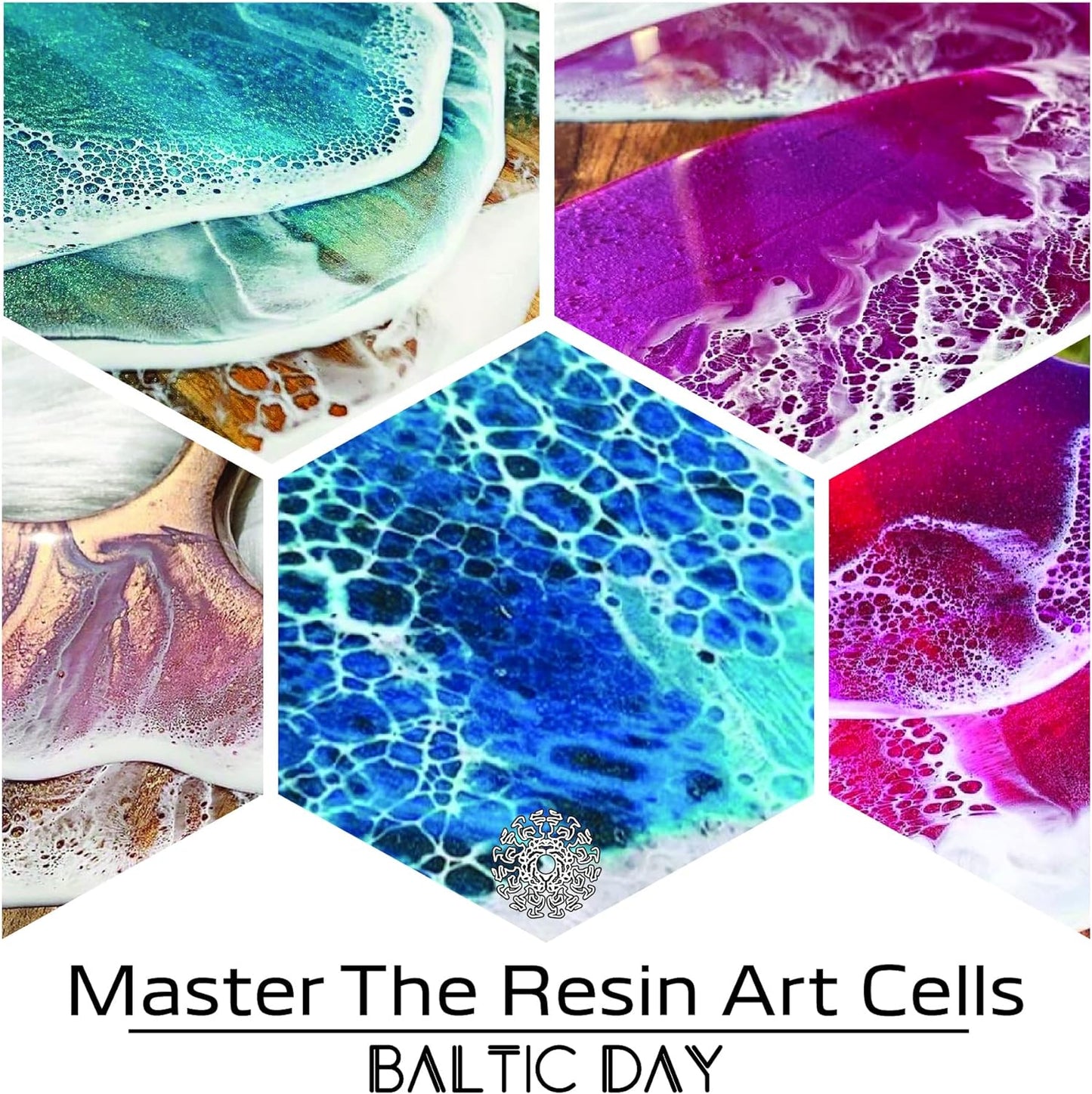 BALTIC DAY 30 Pigment Pastes for Epoxy Resin Set - Opaque Resin Pigment - Epoxy Dye Paste - Mica Powder Paste