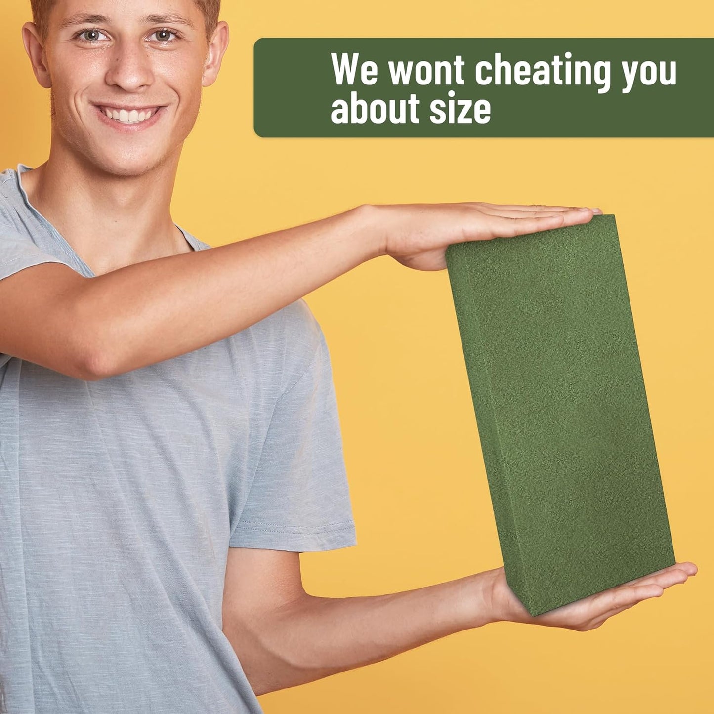 Max Shape Floral Foam Blocks Large 9 Inch,Wet Flower Foam Bricks,Floral Foam for Artificial Flowers and Wedding Holiday Decorations (4)