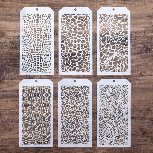 DIY Decorative Stencil Template for Scrapbooking Painting on Wall Furniture Crafts,Set of 6 (Leopard)