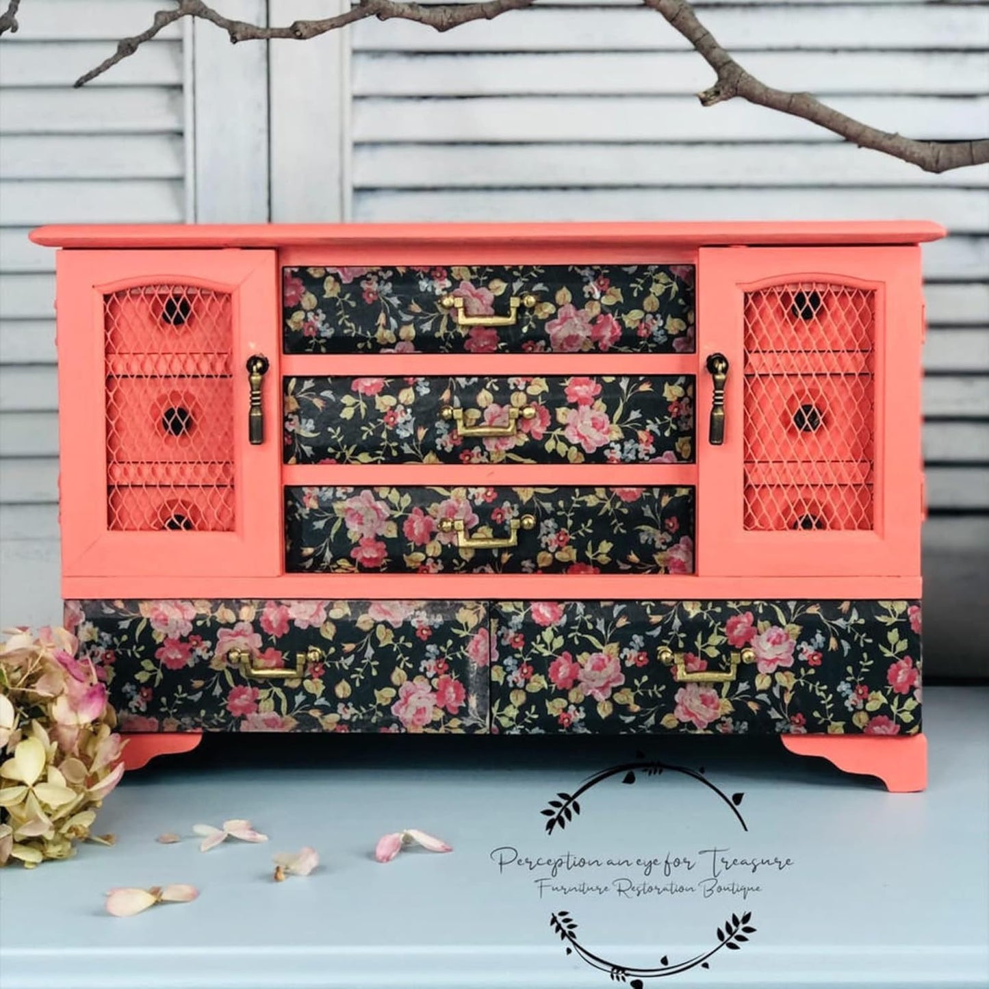 Dixie Belle Paint Company Chalk Finish Furniture Paint - Flamingo (4oz) - Matte Bright Coral Chic Chalk Mineral DIY Furniture Paint