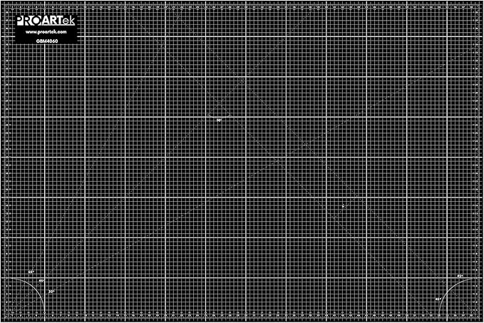 PK00012 Model GBM4060 Series 40" x 60" Professional Cutting Mat; Double-Sided Green/Black; Self-Healing; For Graphic Arts, Hobbies, Sewing, Scrapbooking, and other Cutting Projects