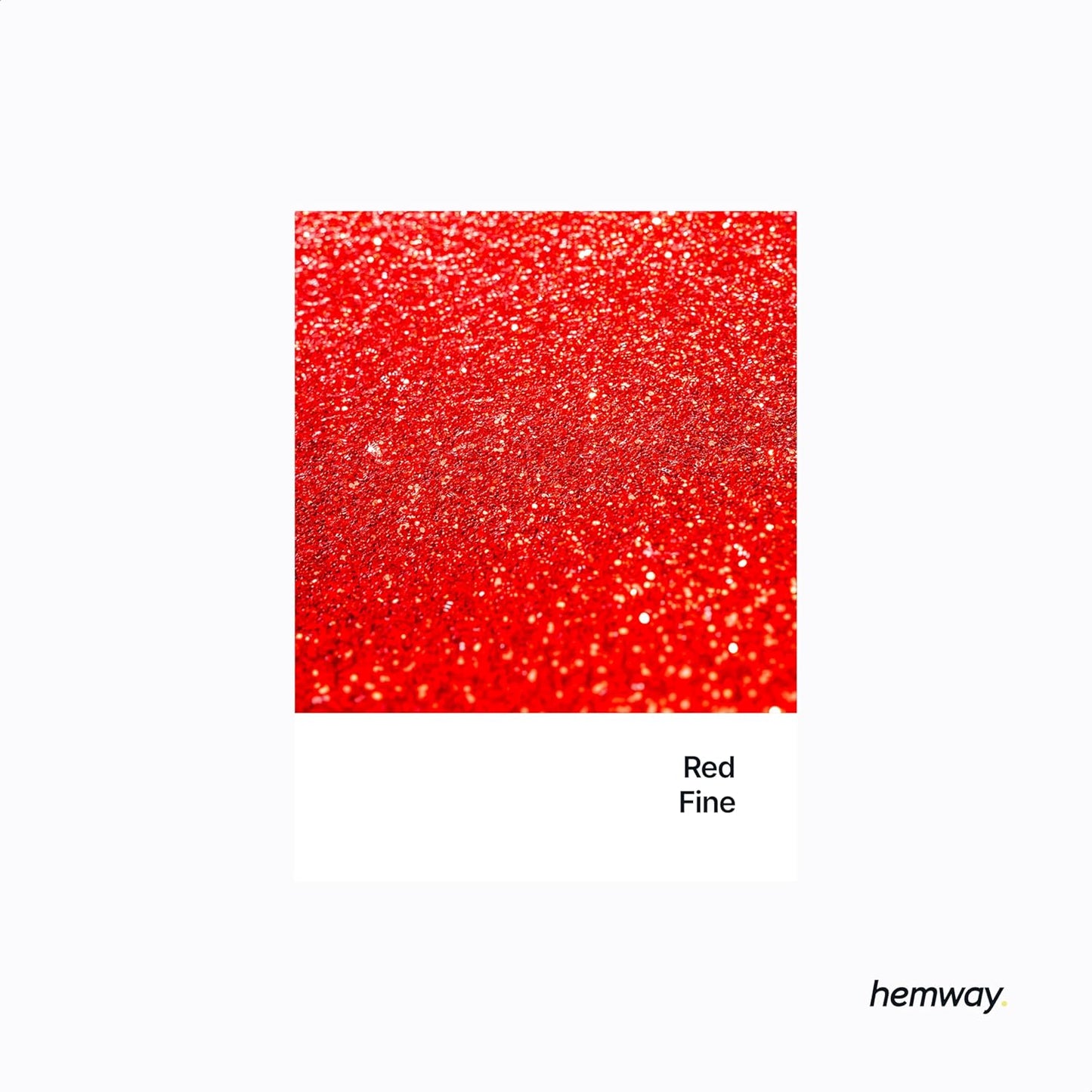 Hemway Polyurethane & Epoxy Resin Glitter 100g / 3.5oz Metallic Crystal Flake Additive for Flooring Jewelry Tumblers Glass Pigment - Fine (1/64" 0.015" 0.4mm) - Red