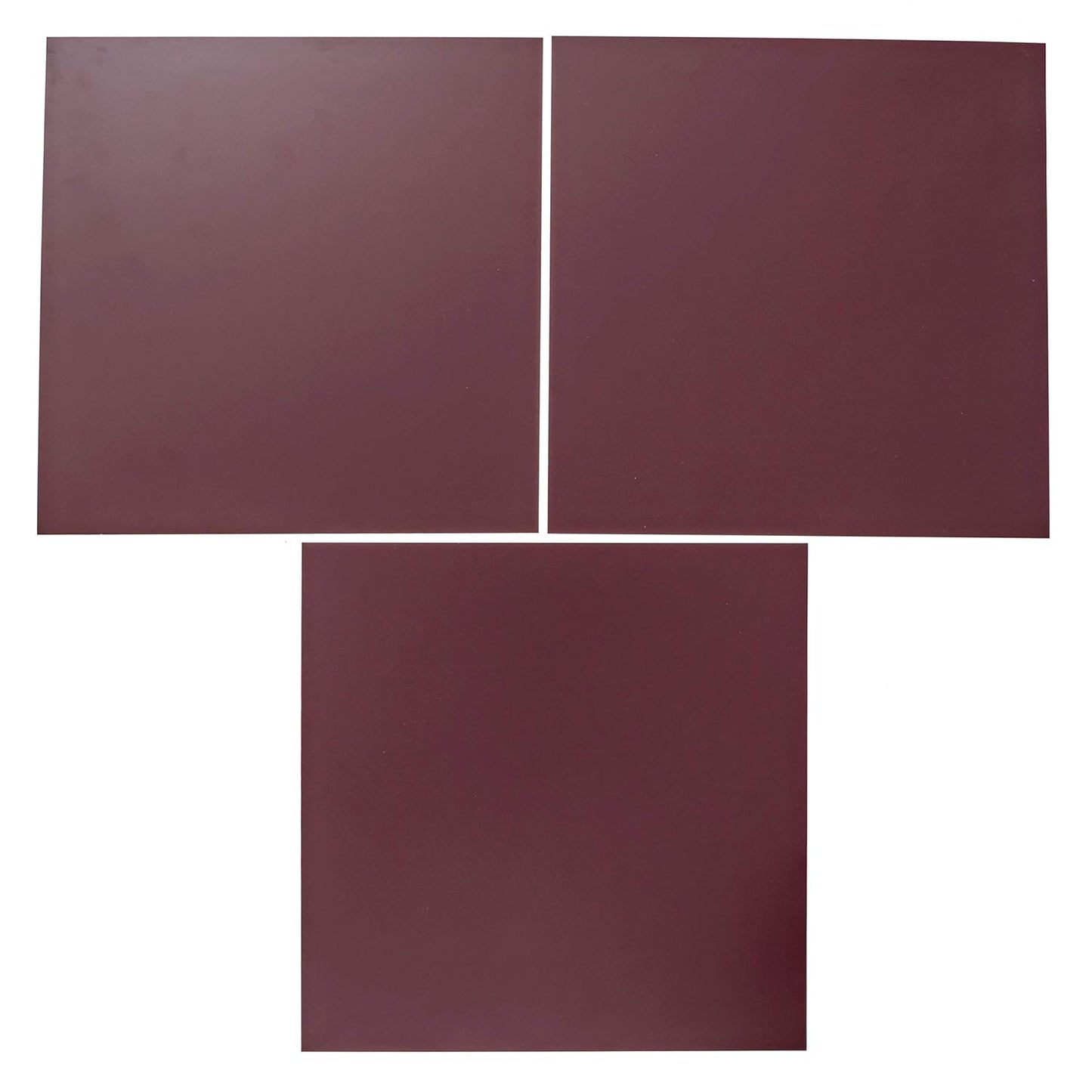 EAGLE 1: 12" x 12" 26 Gauge Sheet Metal Squares (3 Pack Per Order, Multiple Colors) Great for Arts, Crafts, DIY Home or Work Projects (12" X 12", Burgundy)