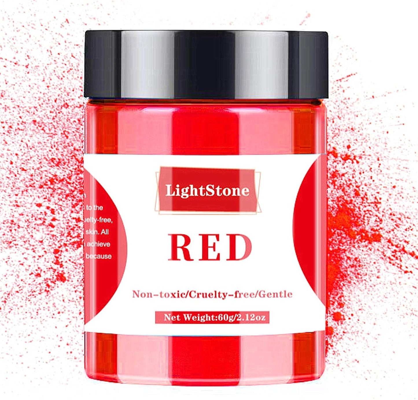 Red Mica Powder - 60g Mica Powder for Epoxy Resin - Pearl Pigment Powder Dye for Resin/Eye Shadow/Soap Making/Nails/Bath Bombs etc.