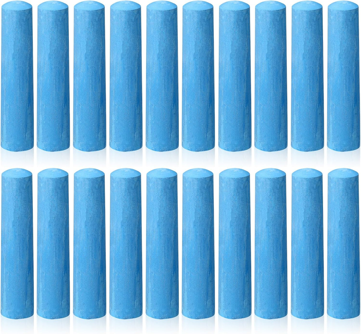 20 Pcs Sidewalk Chalks for Kids Non Toxic Jumbo Chalk for Party Gift Outdoor Art Classroom Play Painting (Blue)