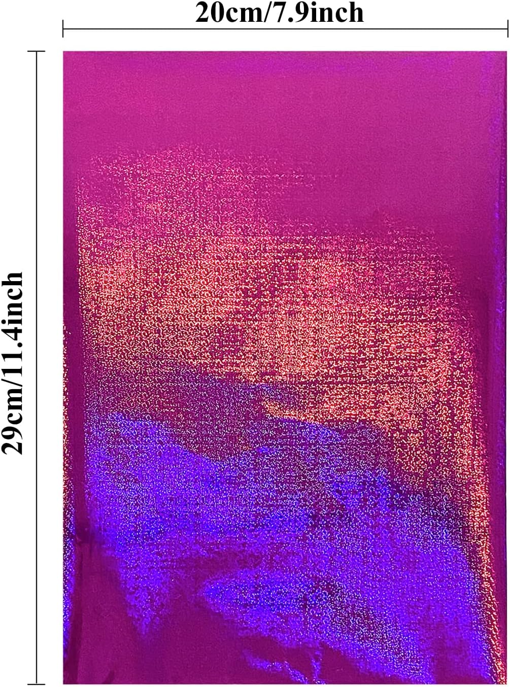 Briartw 20x29cm Hot Foil Paper 50 Sheets Pack Toner Reactive Foil Hot Stamping Foil Paper by Laser Printer and Laminator for Scrapbooking Craft Cardmaking DIY Album (Rose Red Flowing Sand, 100 Sheets)