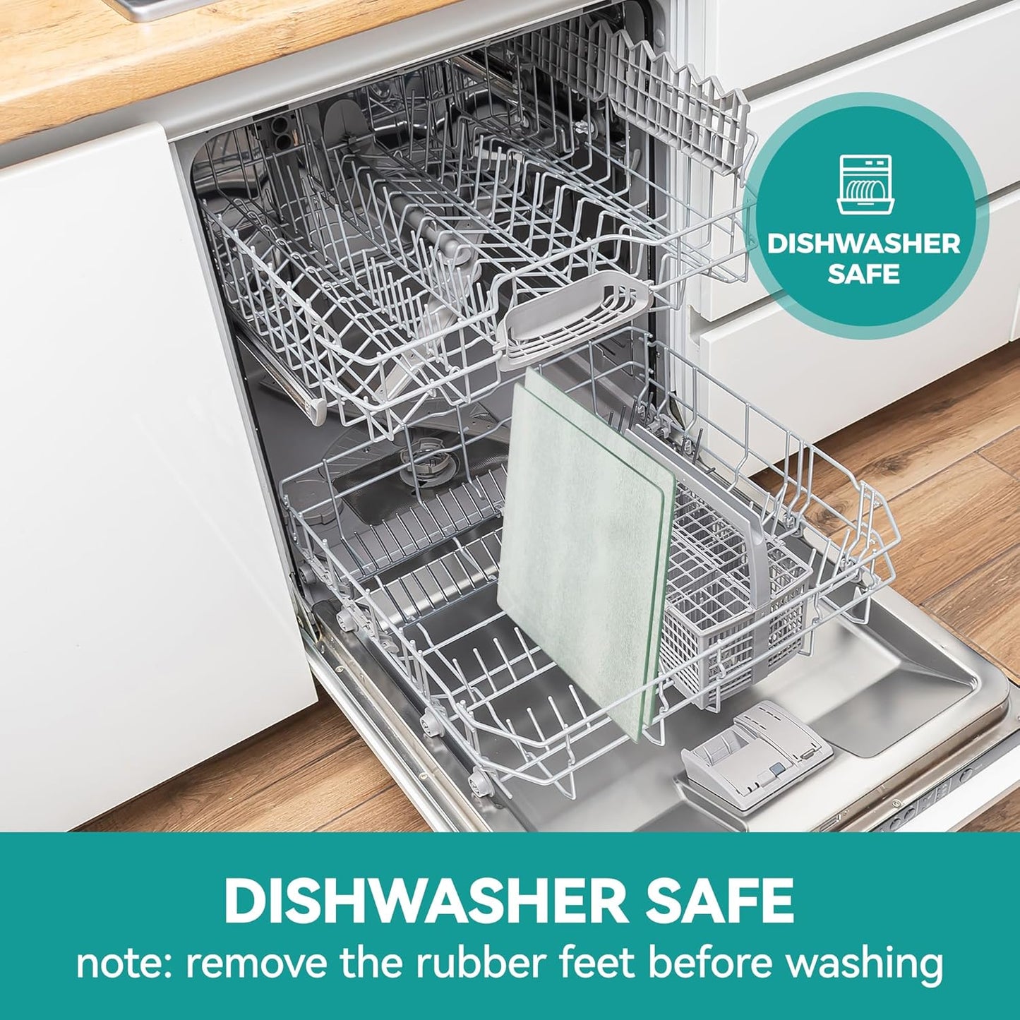 Murrey Home Glass Cutting Board for Kitchen Counter, Tempered Glass Chopping Boards Dishwasher Safe, Small Clear Countertop Tray, Scratch Resistant, Heat Resistant, Non Toxic, Clear, 20"x16"