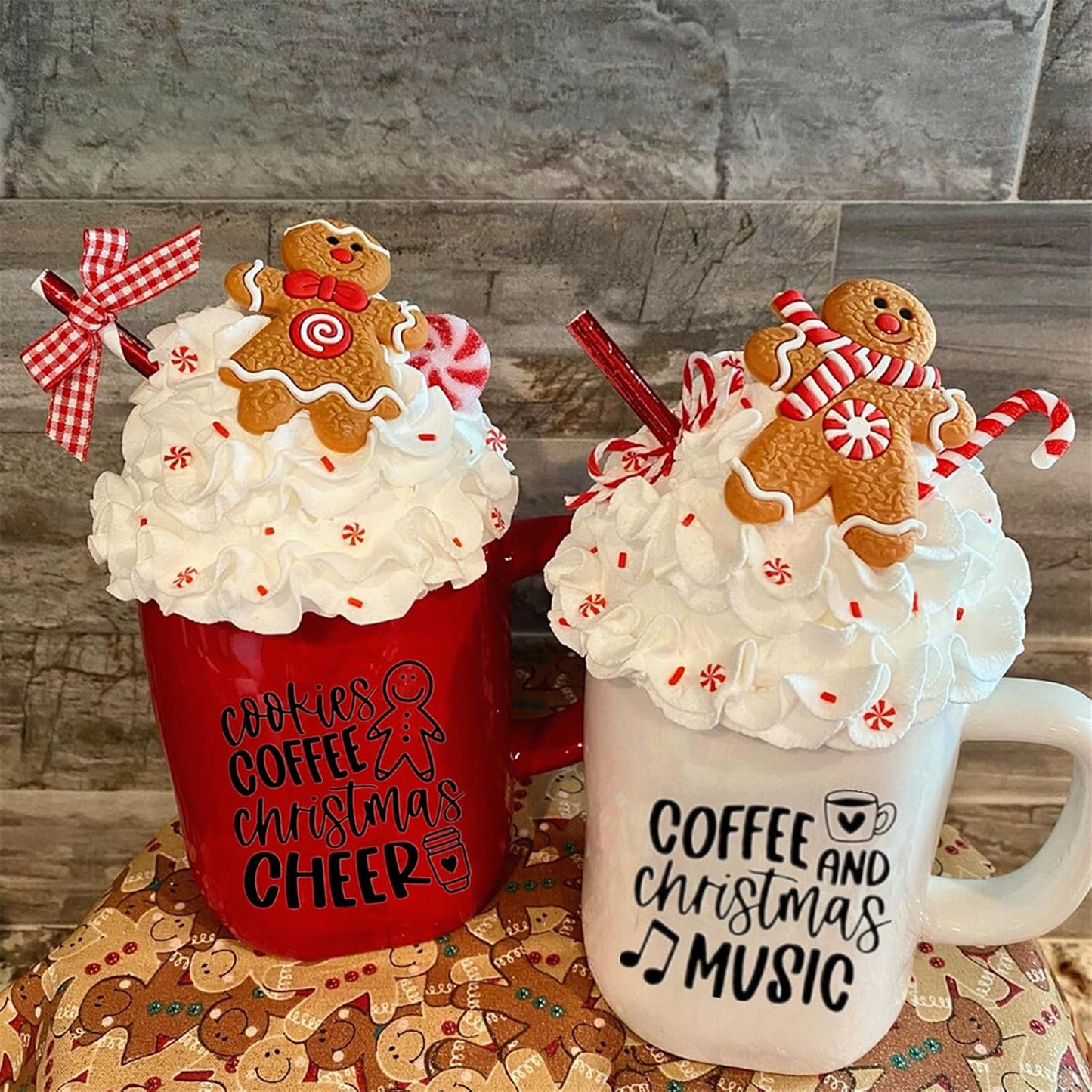 JAJADO Self Adhesive Christmas Silk Screen Stencils 9 Pcs, Winter Holiday Xmas Screen Print Transfers Chalk Mesh Stencils for Painting on Wood, Fabric, Glass, Pillow, Card, DIY Christmas Decoratio