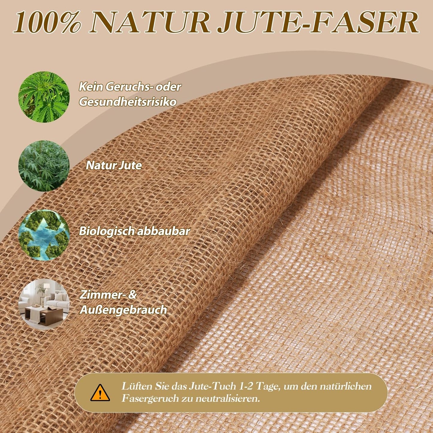 40" x160 Feet Premium Natural Burlap Fabric Roll – Multipurpose for Gardening, Weddings, Crafts & Holiday Decor – Wedding Aisle Runner, Halloween/Christmas Burlap, Weed Barrier & More