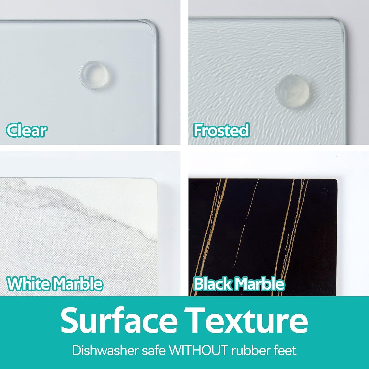 Murrey Home Glass Cutting Board for Kitchen Counter, Tempered Glass Chopping Boards Dishwasher Safe, Small Clear Countertop Tray, Scratch Resistant, Heat Resistant, Non Toxic, Clear, 12"x8"