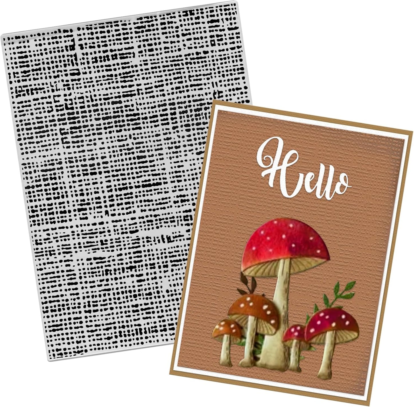 Threetols 3-D Textured Impressions Embossing Folder, Line Background Embossing Folder for Card Making, Vintage Frame DIY Plastic Scrapbooking Photo Album Card Paper DIY Craft Decor Template Mold