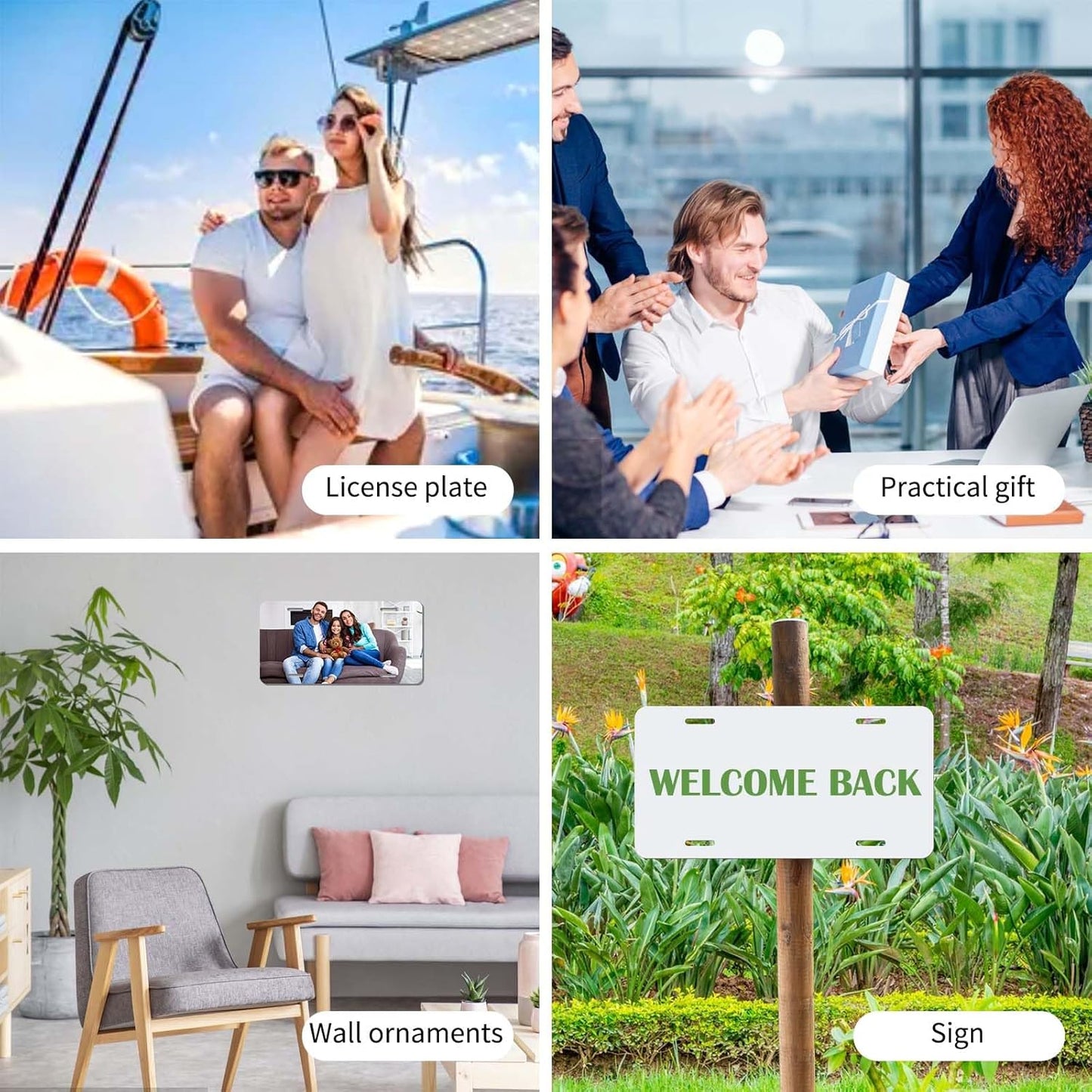 30 Pack 0.65mm Black Aluminum Plate Blanks for Custom Design Work - Automotive Blank Plates for Vinyl, UV Printing, Laser Engraving Personalized Metal Tags,6X12 Inch (30Pack)