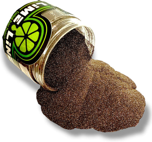 LiME LiNE Sprayable Metal Flake Paint Additive: Solvent Resistant Glitter for Automotive Custom Painting (Bronze.)