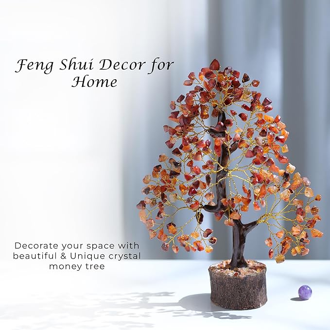 Carnelian Crystal Tree, Gemstones, Gem Tree, Crystals Healing, Spiritual Items, Money Crystal Stone, Home Decor, Carnelian Stone, Feng Shui Decor For Home, Birthday Gifts For Women, House Warming Gift