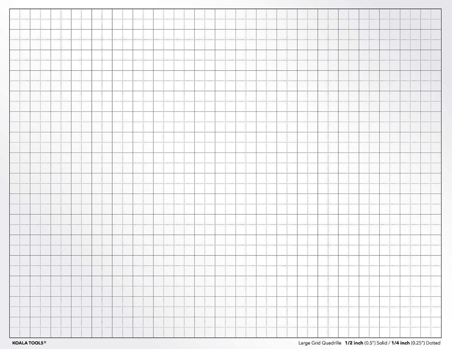 Koala Tools | Geometric Grid Transparency Sheets (Variety Pack of 4) - 8.5" x 11" | Overhead Projector and Light Box Transparencies - Tracing Film for Sketching & Drawing