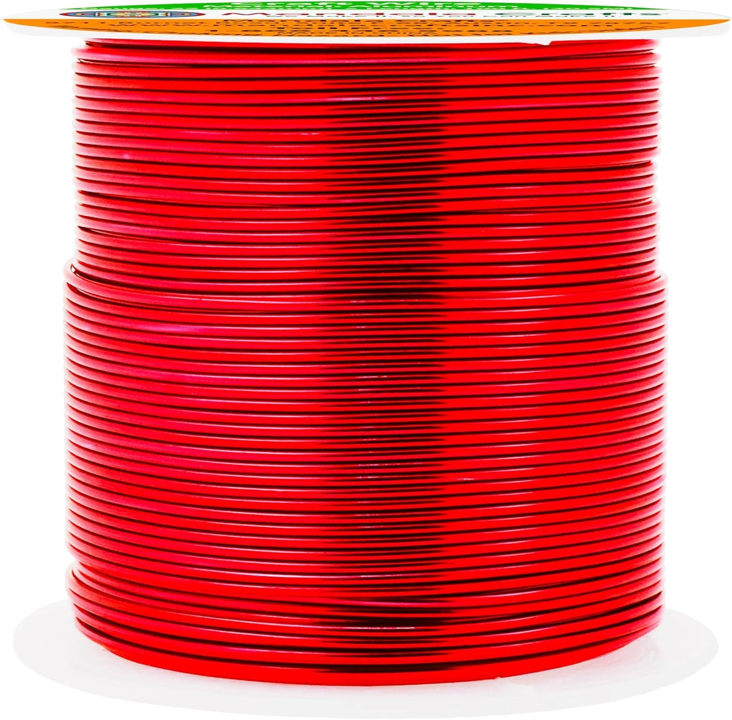 Mandala Crafts 22 Gauge Anodized Aluminum Craft Wire for Jewelry Making - 100 FT Colored Flexible Red Wire - Bendable for Bonsai Armature Crafting Sculpting