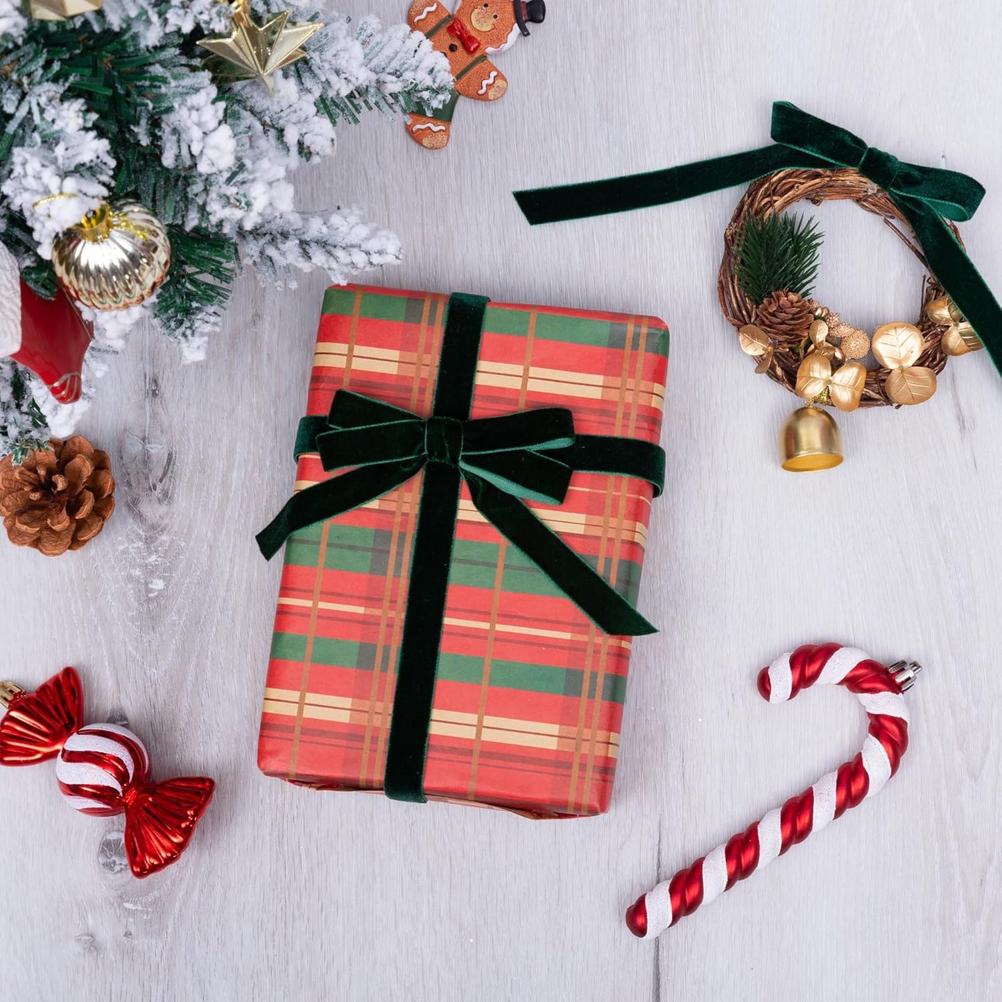 Vintage Hunter Green Velvet Ribbon, 5/8 Inch X 25Yd