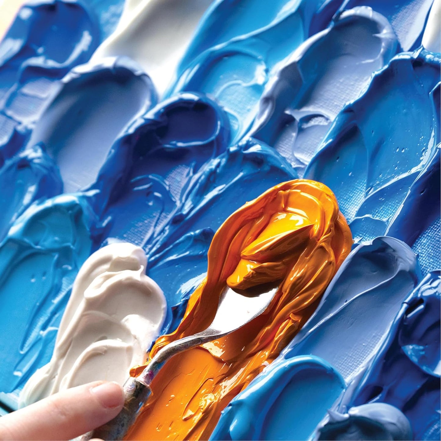 FolkArt Super Thick Acrylic Paint with a Textured Finish, Medium Blue, 4 oz