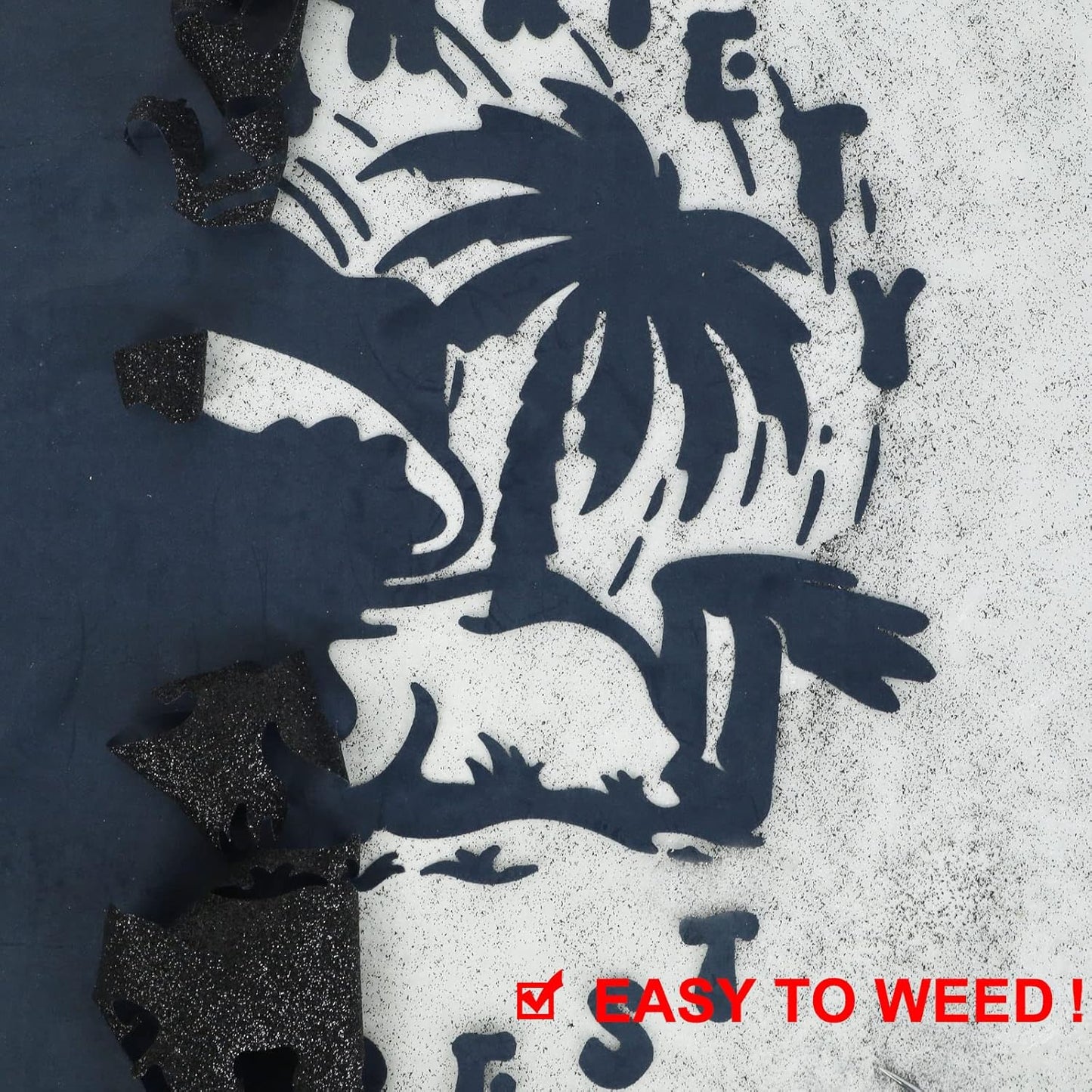 FUNKAKA Glitter Heat Transfer HTV Vinyl Bundle, 8 Rolls 12" x 3ft Iron On Vinyl for T-Shirt 8 Assorted Colors Glitter HTV Vinyl for All Cutter Machines Easy to Cut