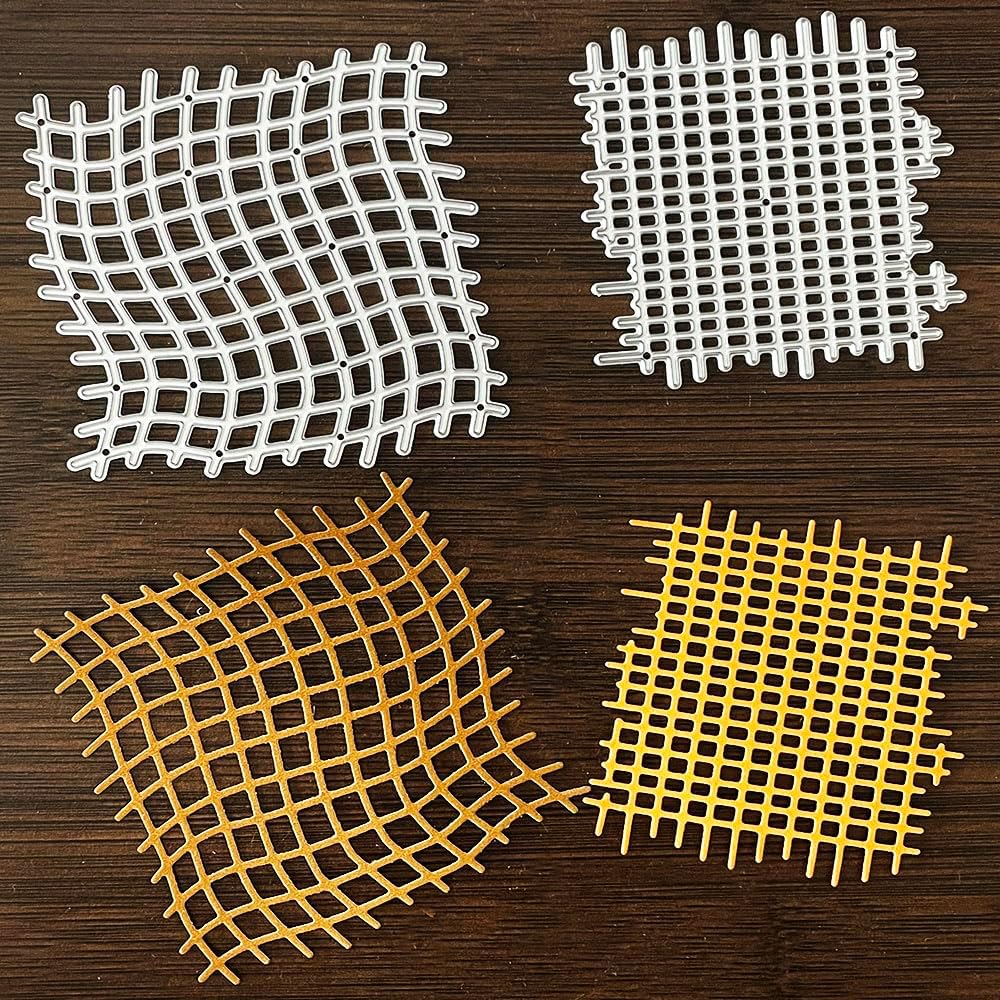 Background Frame Metal Cutting Dies, Grid Background Die Cuts for Card Making DIY Scrapbook Album Embossing Paper Cuts Die Stencil