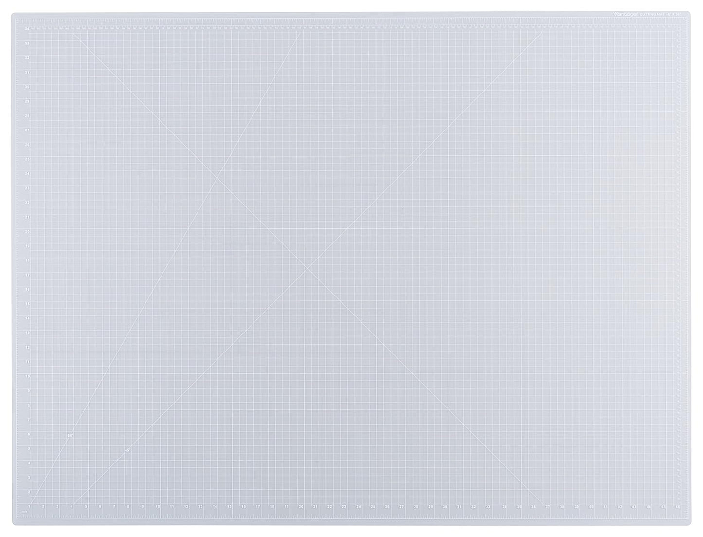 Dahle Vantage 10684 See-Through Premium Self-Healing Cutting Mat, 36"x48", 1/2" Grid, 5 Layers for Max Healing, Perfect for Crafts & Sewing, Clear