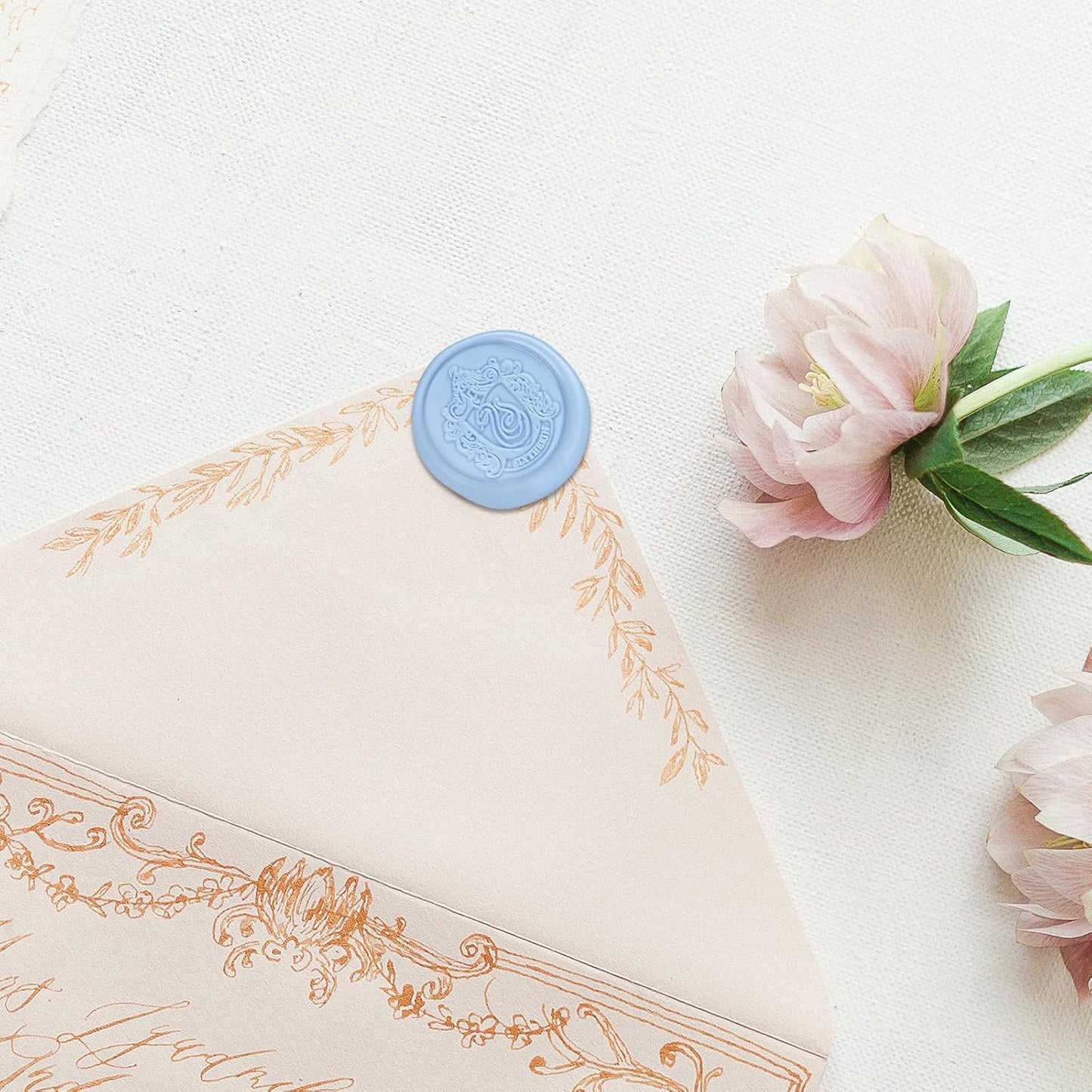 Glue Gun Sealing Wax Sticks for Wax Seal Stamp -Dusty Blue, Great for Wedding Invitations, Cards Envelopes, Snail Mails, Wine Packages, Christmas Gift Ideas, Pack of 10