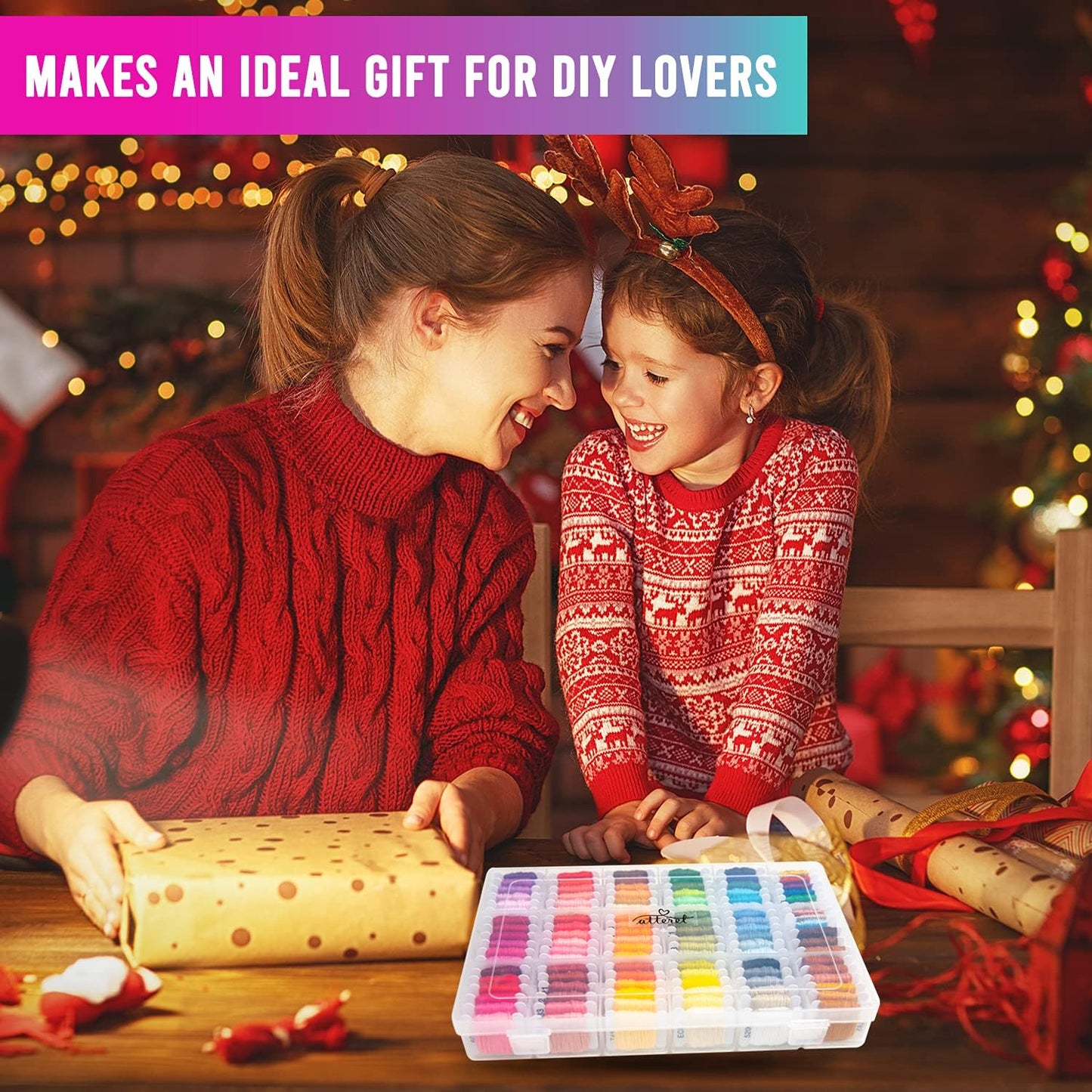 The Original 108-Color Embroidery Floss Kit – 99 Cotton & 9 Metallic Threads with DMC Color Coding – Perfect for Cross Stitch, Friendship Bracelets, String Crafts, and Embroidery Thread Organizer Box