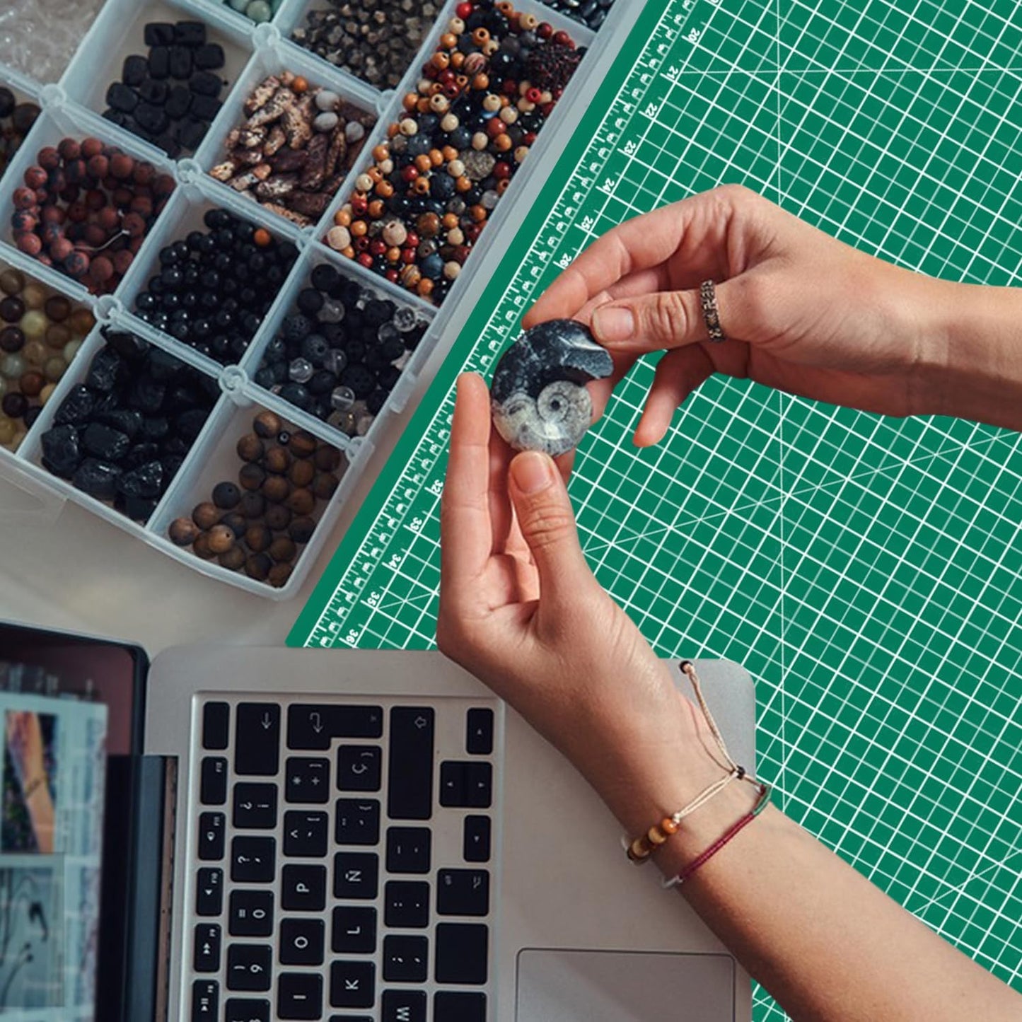 Headley Tools 39.4'' X 78.7'' Thickened Self Healing Cutting Mat, Rotary Cutting Sewing Mat for Crafts, Durable 5-Ply Table Cutting Board for Fabric Quilting Leather Hobby Project, Green