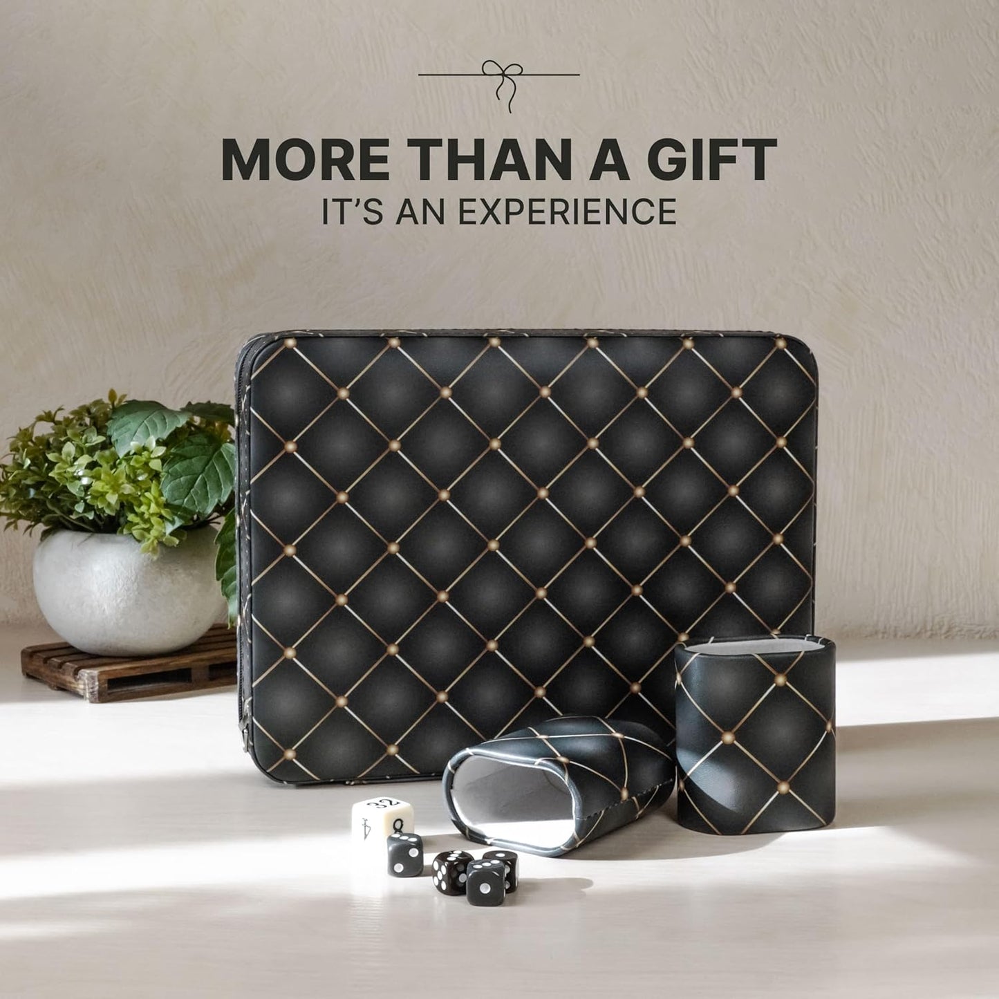 Magnetic Travel Backgammon Sets for Adults - Quality PU Leather Backgammon Board Game for Adults and Kids - 14" Gift for Man Backgammon Board with 32 Magnetic Pieces in PU Leather Case