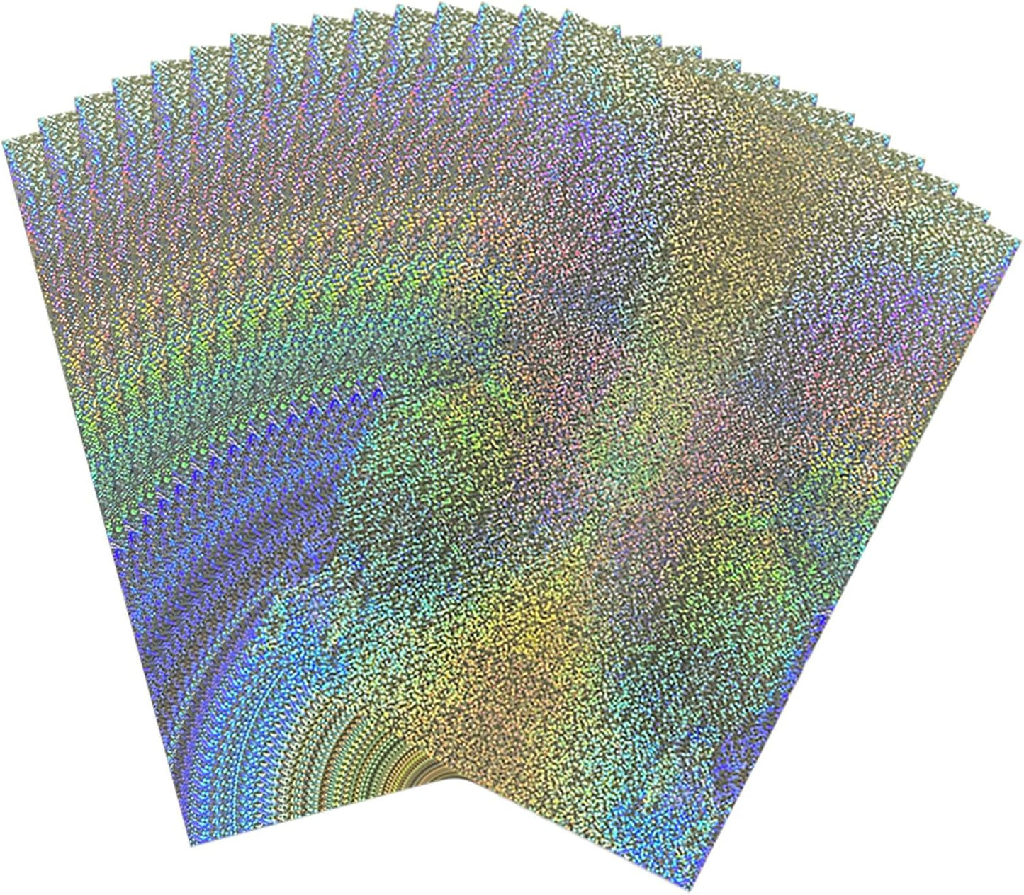 Briartw 20x29cm Hot Foil Paper 50 Sheets Pack Toner Reactive Foil Hot Stamping Foil Paper by Laser Printer and Laminator for Scrapbooking Craft Cardmaking DIY Album (Laser Silver Glitter, 100 Sheets)