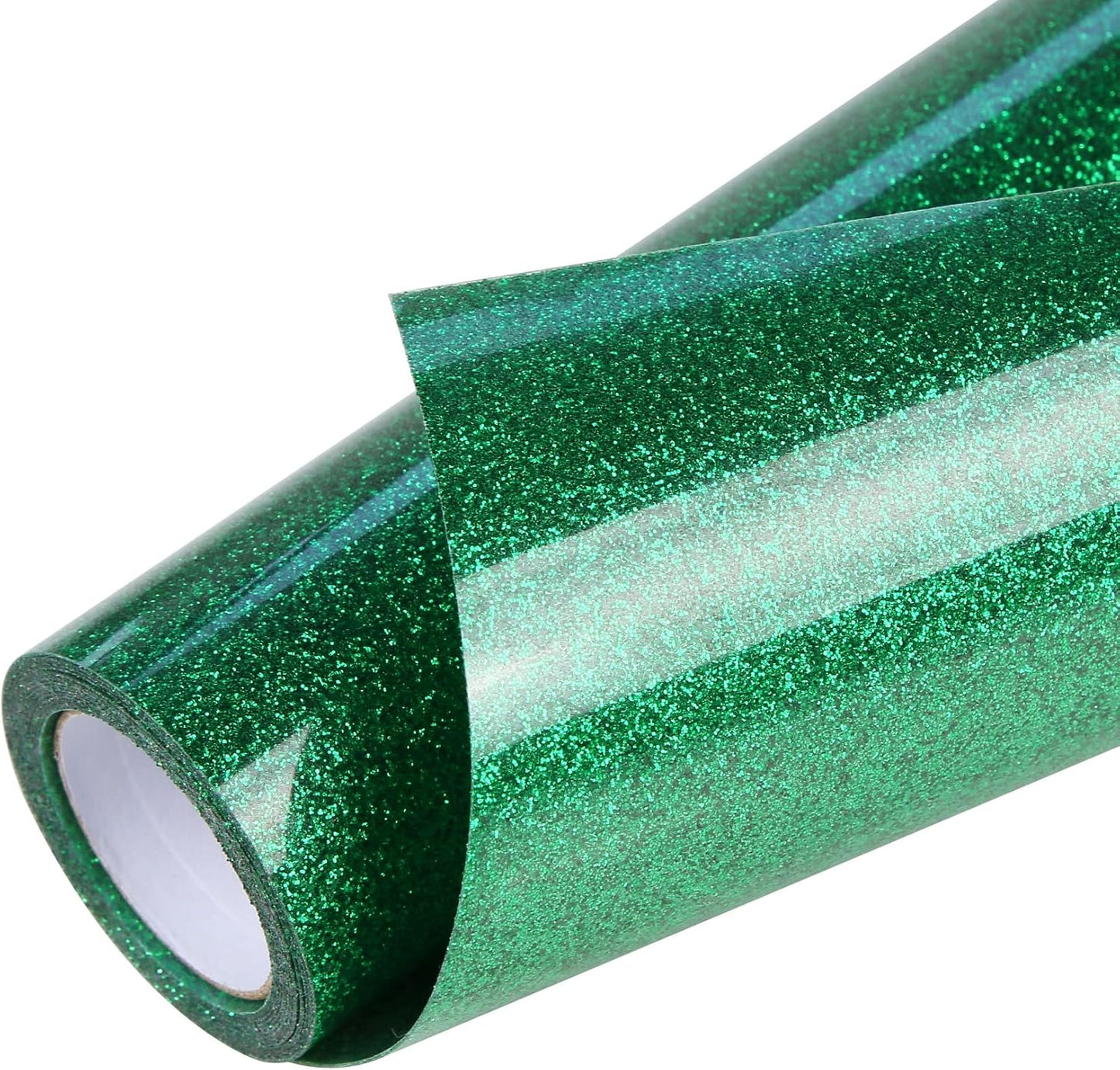 TORC Green Glitter HTV Heat Transfer Vinyl Roll 12 inch x 5 ft Iron on Vinyl for T Shirts Crafts Christmas St. Patrick's Day Decor