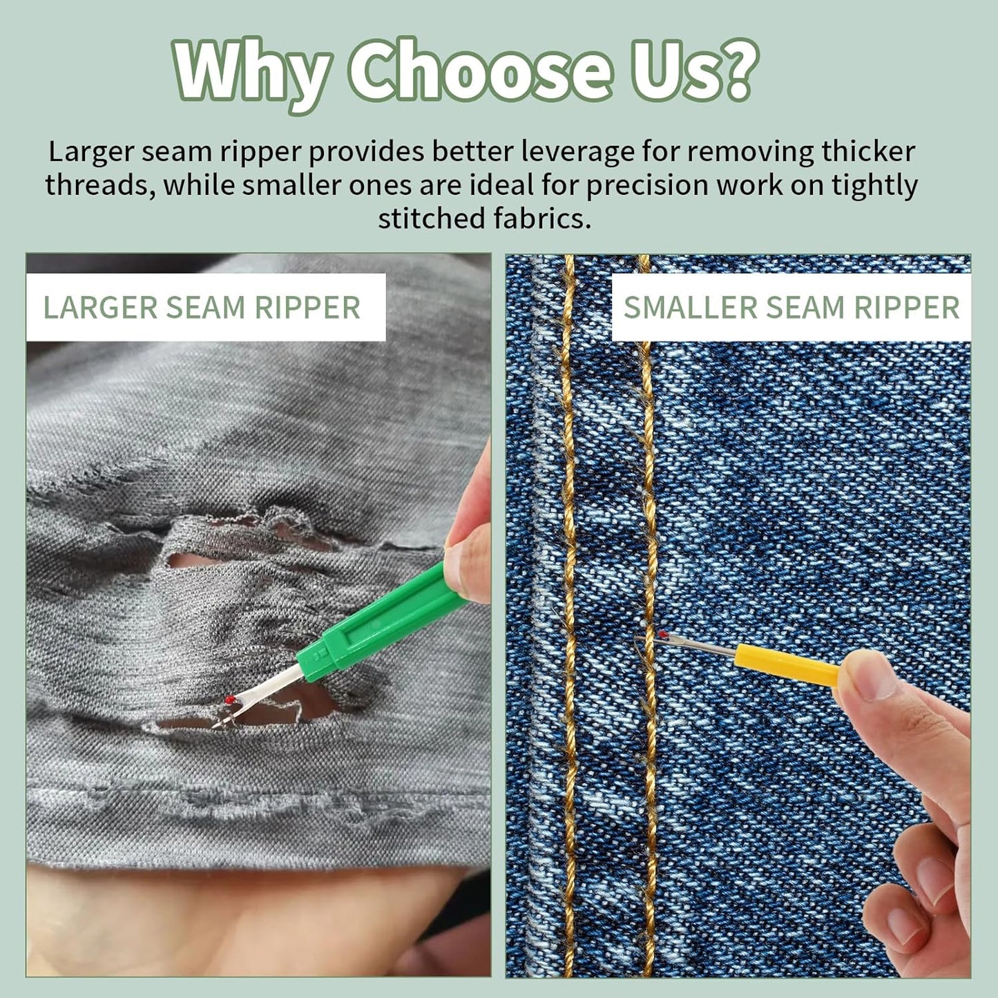 Thimbles for Hand Sewing, Cross Stitch Supplies, Embroidery Thimble, Sashiko Finger Protectors, Quilting Thumb Protector Pads, Includes Thimble, Seam Ripper, Thread and Thread Snips, Etc.