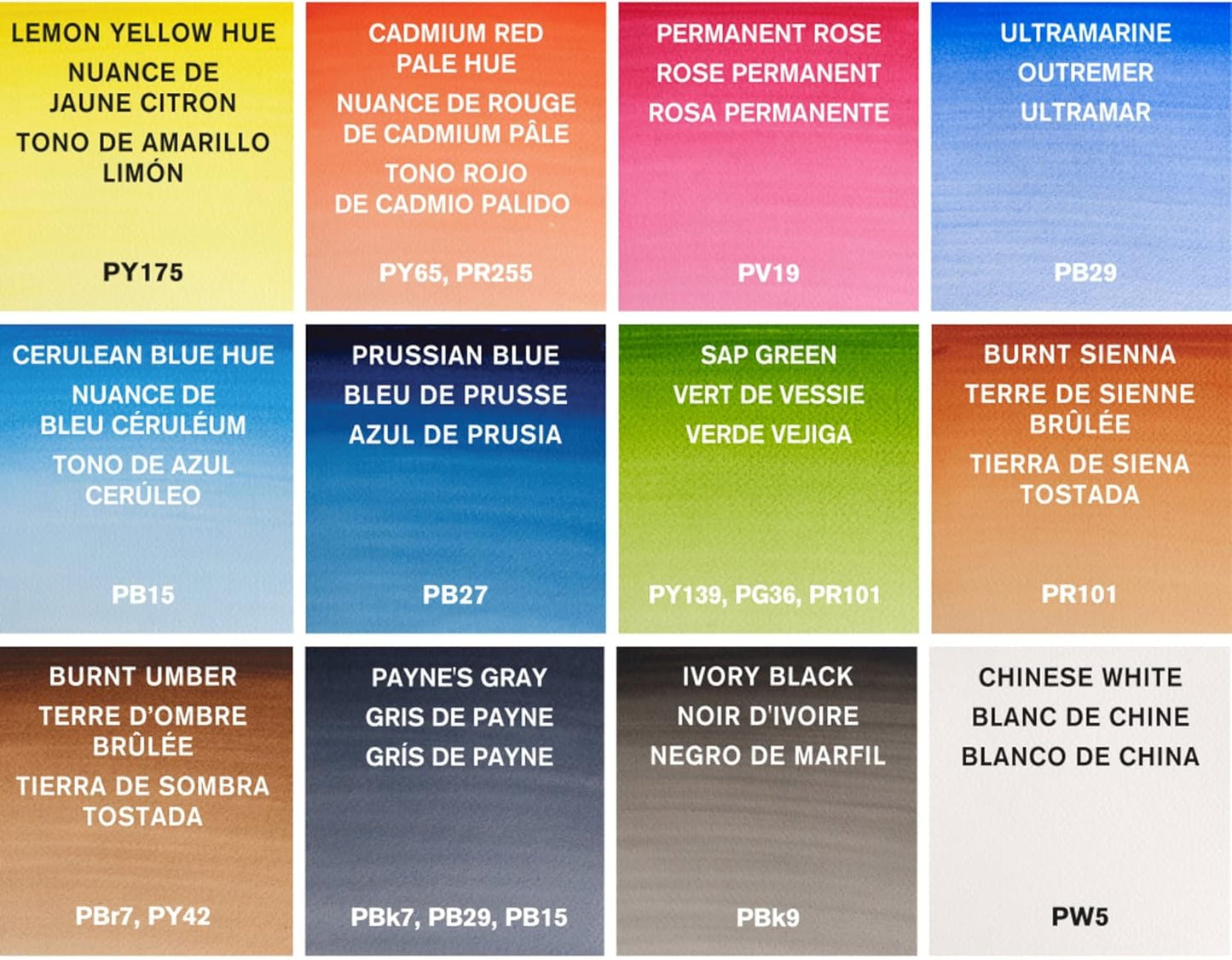 Winsor & Newton Cotman Watercolor Paint Set, 12 Colors, 8ml (0.27-oz) Tubes w/ Brush