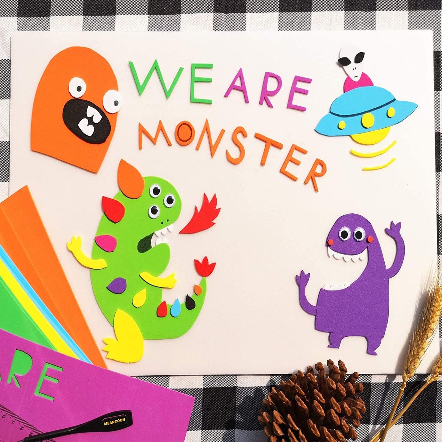 20 PCS EVA Foam Sheets DIY Handcraft Materials 1mm Thick 15.7 x 11.8 Inches Yellow EVA Foam Papers for Arts and Crafts