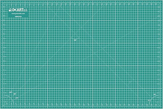 PK00008 Model GBM2436 Series 24" x 36" Professional Cutting Mat; Double-Sided Green/Black; Self-Healing; For Graphic Arts, Hobbies, Sewing, Scrapbooking, and other Cutting Projects