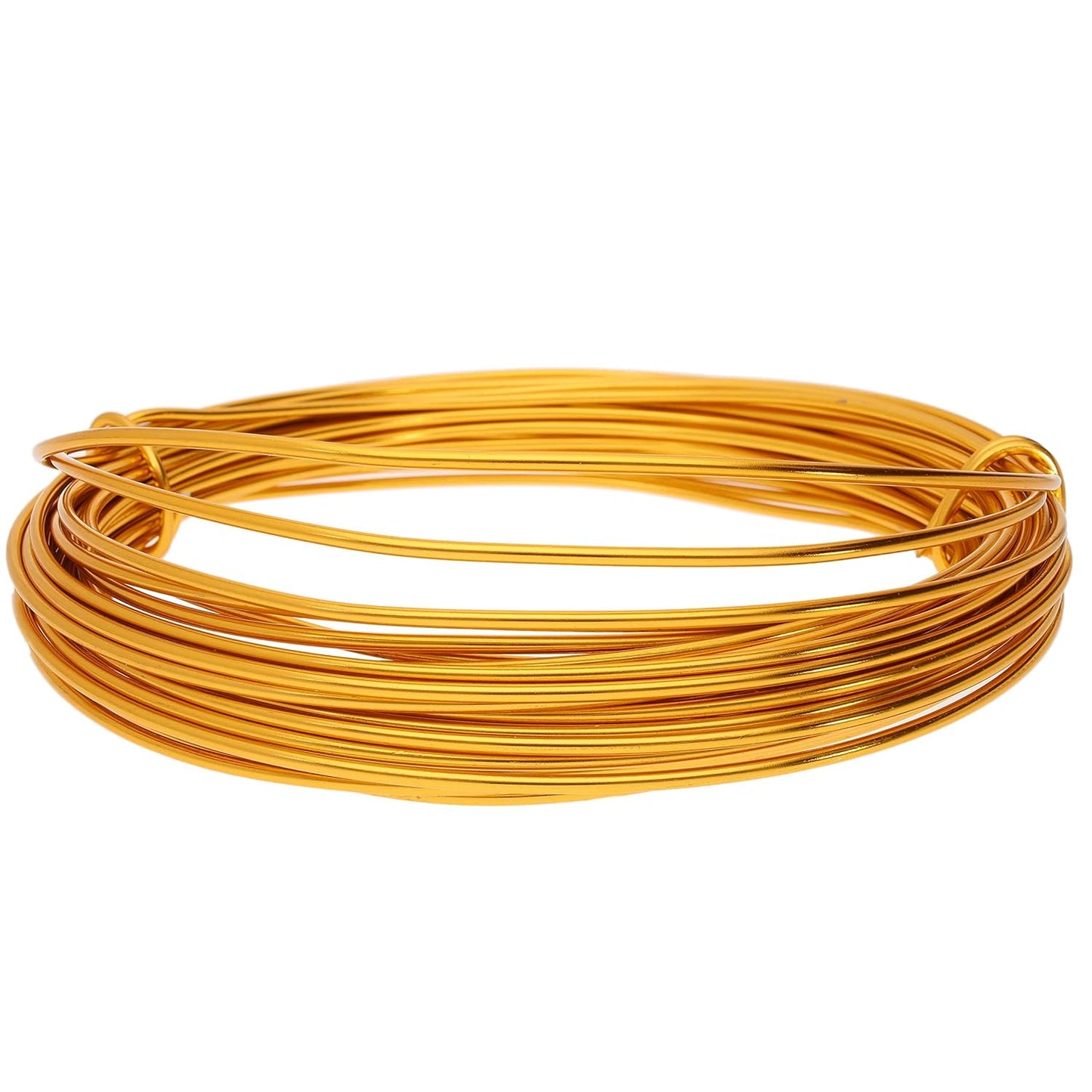The Beadsmith Anodized Aluminum Wire – 12 Gauge – 39 feet – Gold Color – Bendable Craft Wire Used to Jewelry Making, Wire Wrapping, Sculpting, Floral, Modeling and Other DIY Arts & Crafts
