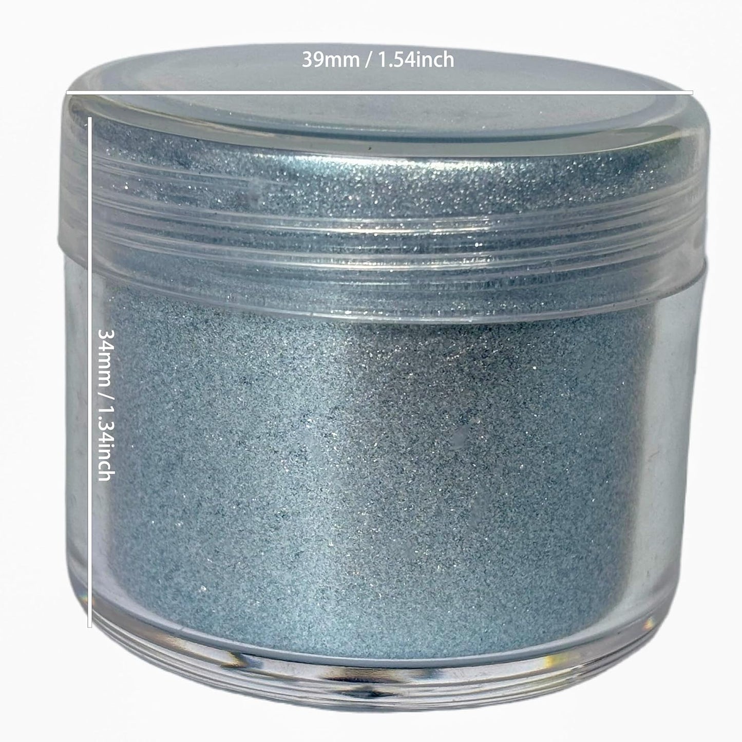 Premium Diamond Mica Powder Pigment- for Epoxy, Resin, Soap, Paint, Woodworking, Acrylic Pouring, Bath Bombs, Fishing Lures - DIY Arts and Crafts Additive (Super Shiny Silver)