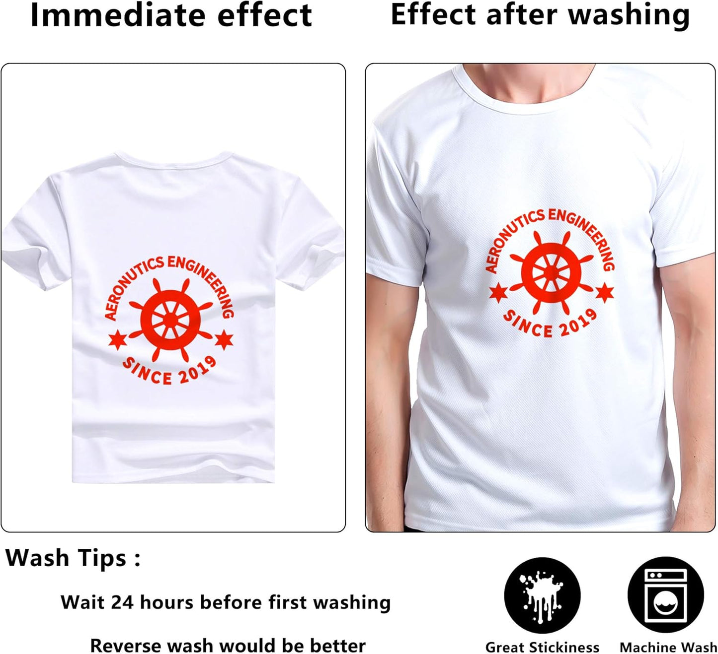 RENLITONG Red HTV Iron on Vinyl 12Inch by 10ft Roll Heat Transfer Vinyl for T-Shirt HTV Rolls for All Cutter Machine - Easy to Cut & Weed for Heat Transfer Design