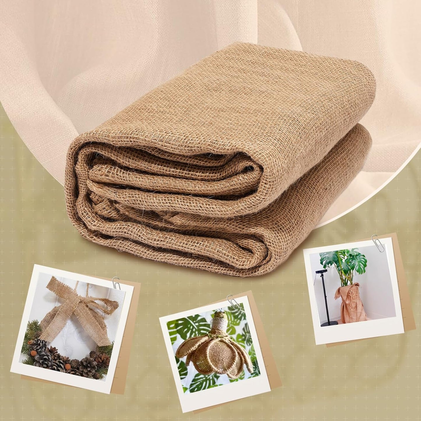 40" x80 Feet Premium Natural Burlap Fabric Roll – Multipurpose for Gardening, Weddings, Crafts & Holiday Decor – Wedding Aisle Runner, Halloween/Christmas Burlap, Weed Barrier & More