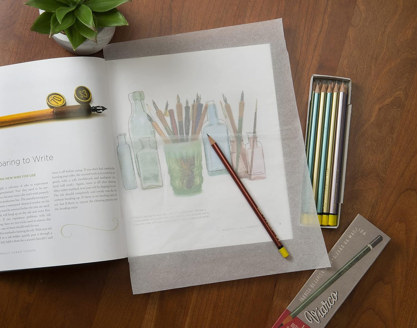 Bienfang Sketching & Tracing Paper Roll, White, 24 Inches x 50 Yards - for Drawing, Trace, Sketch, Sewing Pattern