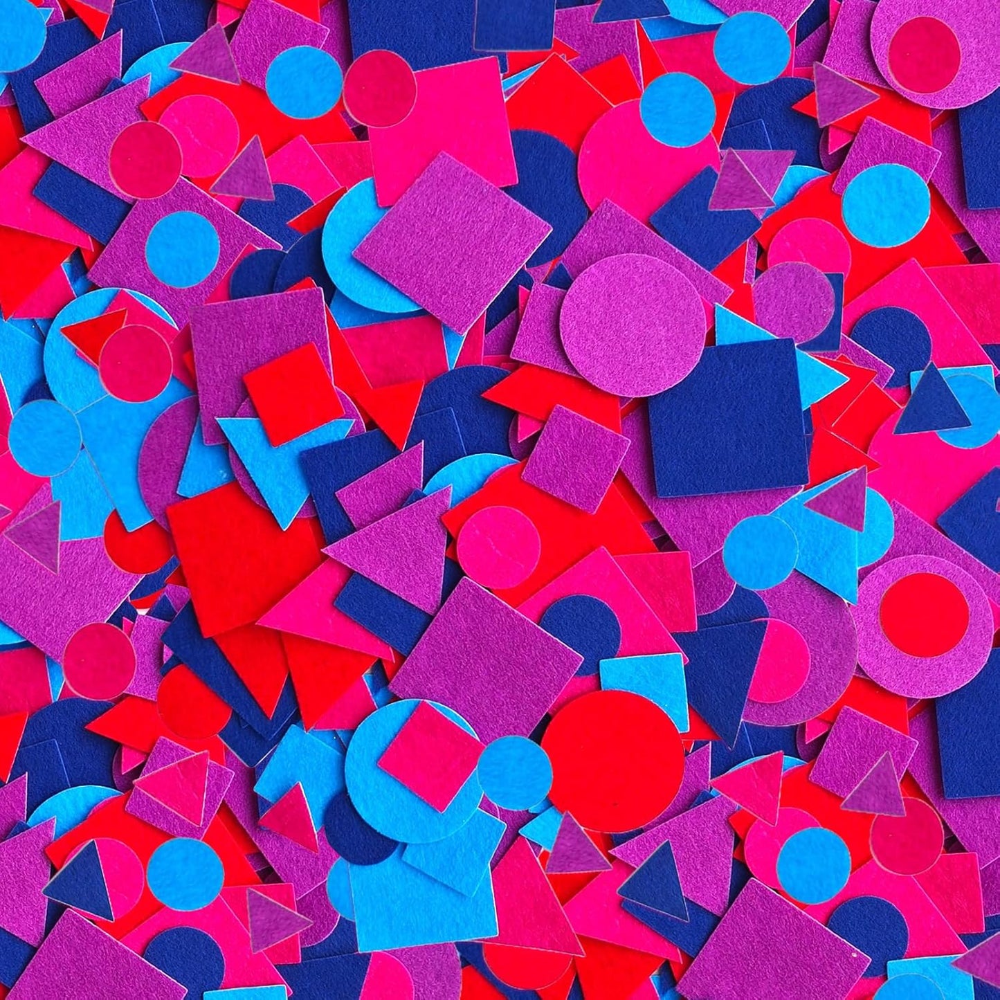 Jtnohx Geometric Stickers, Felt Stickers for Kids, Felt Geometric for Crafts, Craft Supplies for Scrapbooking 170pcs 1" to 2" Size