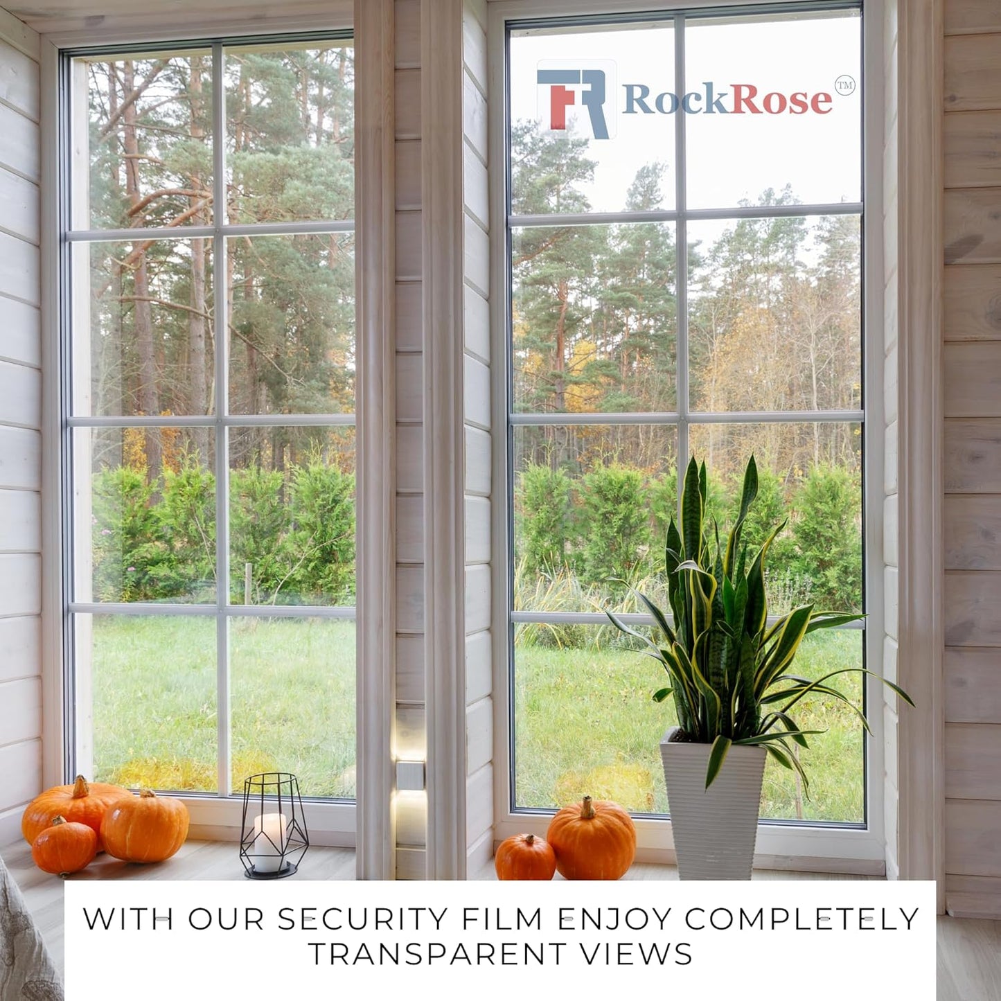 UV 99% Security and Safety 4 Mil Clear Window Film Shatterproof Anti Shatter Tempered Glass Film for Home and Office Windows (Clear, 30 in x 15 FT)