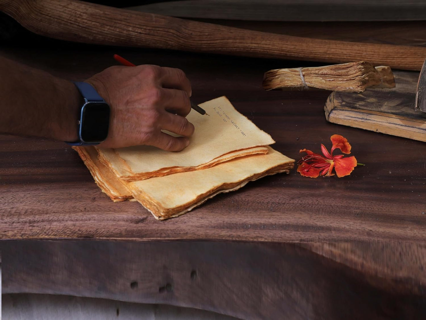 50 Pack Cotton Watercolor Paper with Deckle Edge 200 GSM Rough Textured Watercolor Paper for Writing Anique