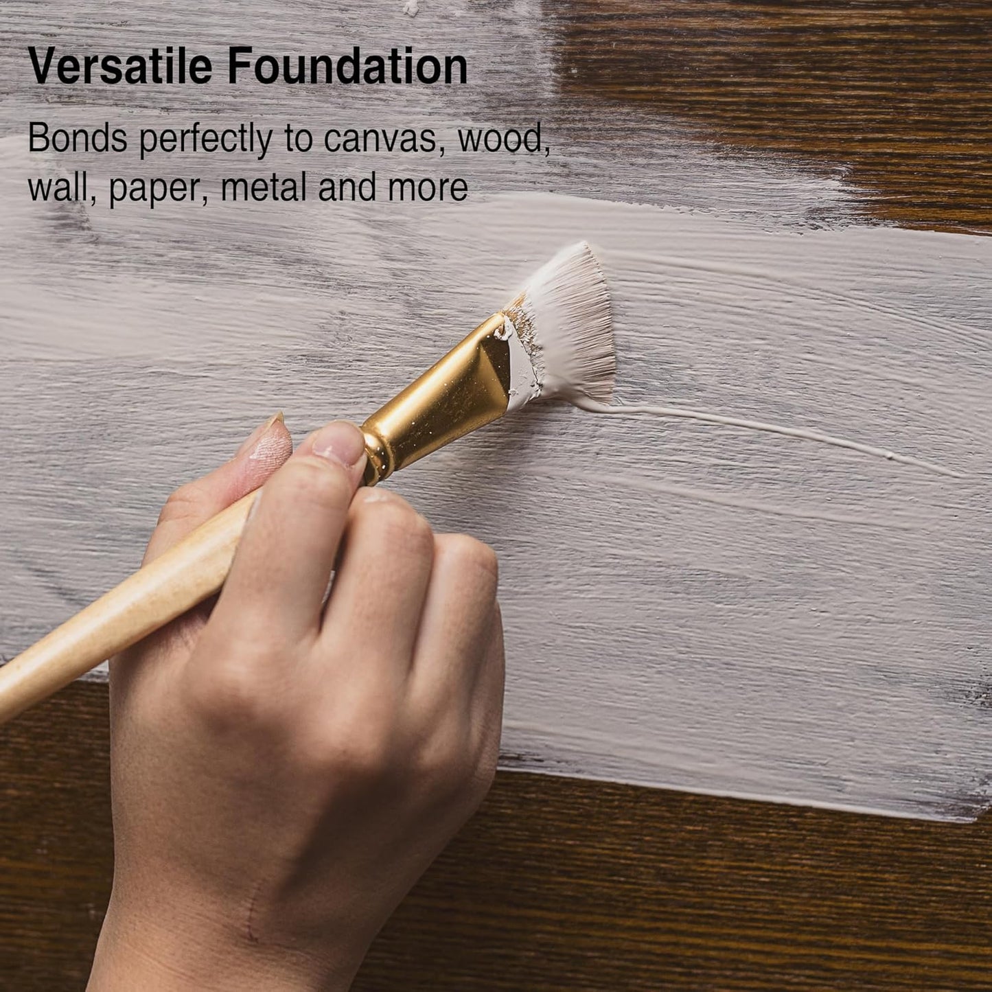 PHOENIX White Gesso Primer - 16.9 Fl oz. / 500ml White Gesso for Canvas Surface Prep Medium for Oil Acrylic Paints