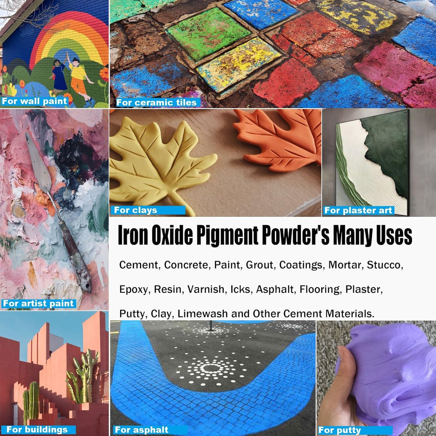 Concrete Cement Red Iron Oxide Pigment Powder, Dye Color for Brick, Tile, Clay, Lime, Mortar, Grout, Plaster, Paint, Bath Bombs (Red, 4.0lb)